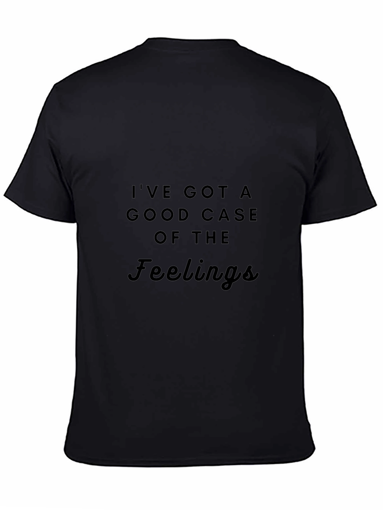 Funny Feelings Black Graphic Tee