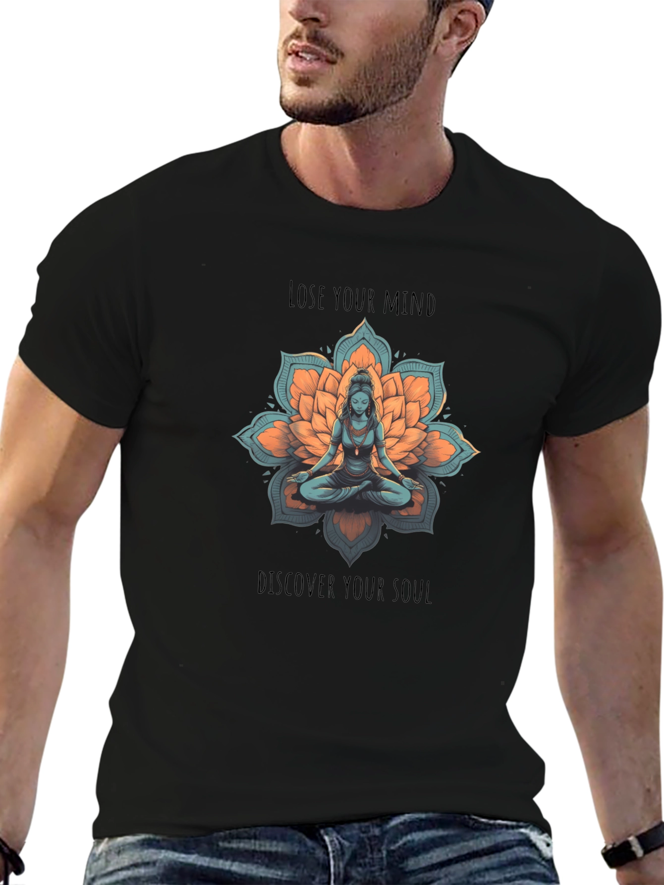 Meditative T-Shirt - Lose Your Mind Find Your Soul