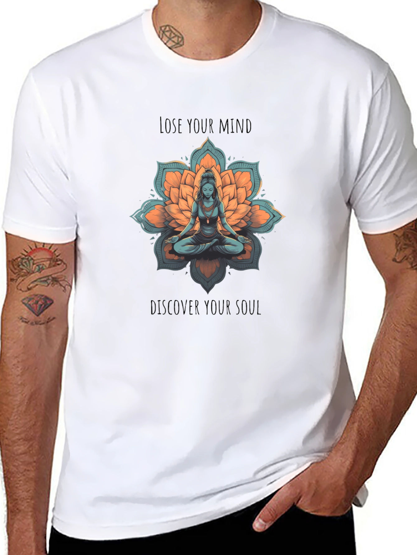 Meditative T-Shirt - Lose Your Mind Find Your Soul