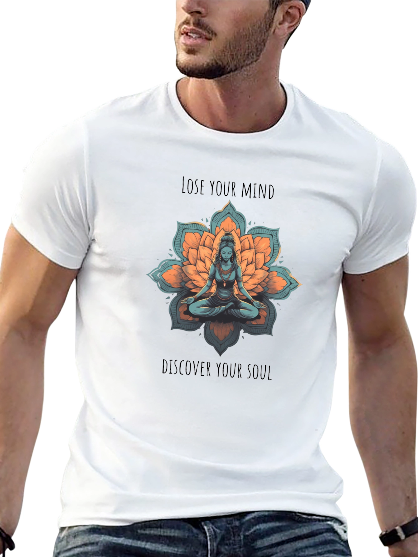 Meditative T-Shirt - Lose Your Mind Find Your Soul