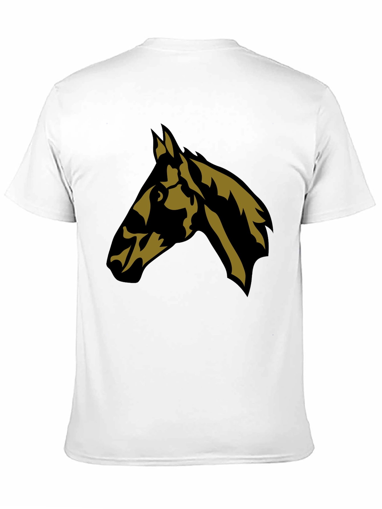 Horse Head Graphic Tee - Stylish Black T-Shirt