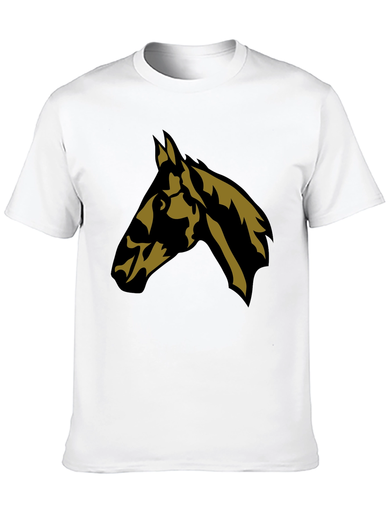 Horse Head Graphic Tee - Stylish Black T-Shirt