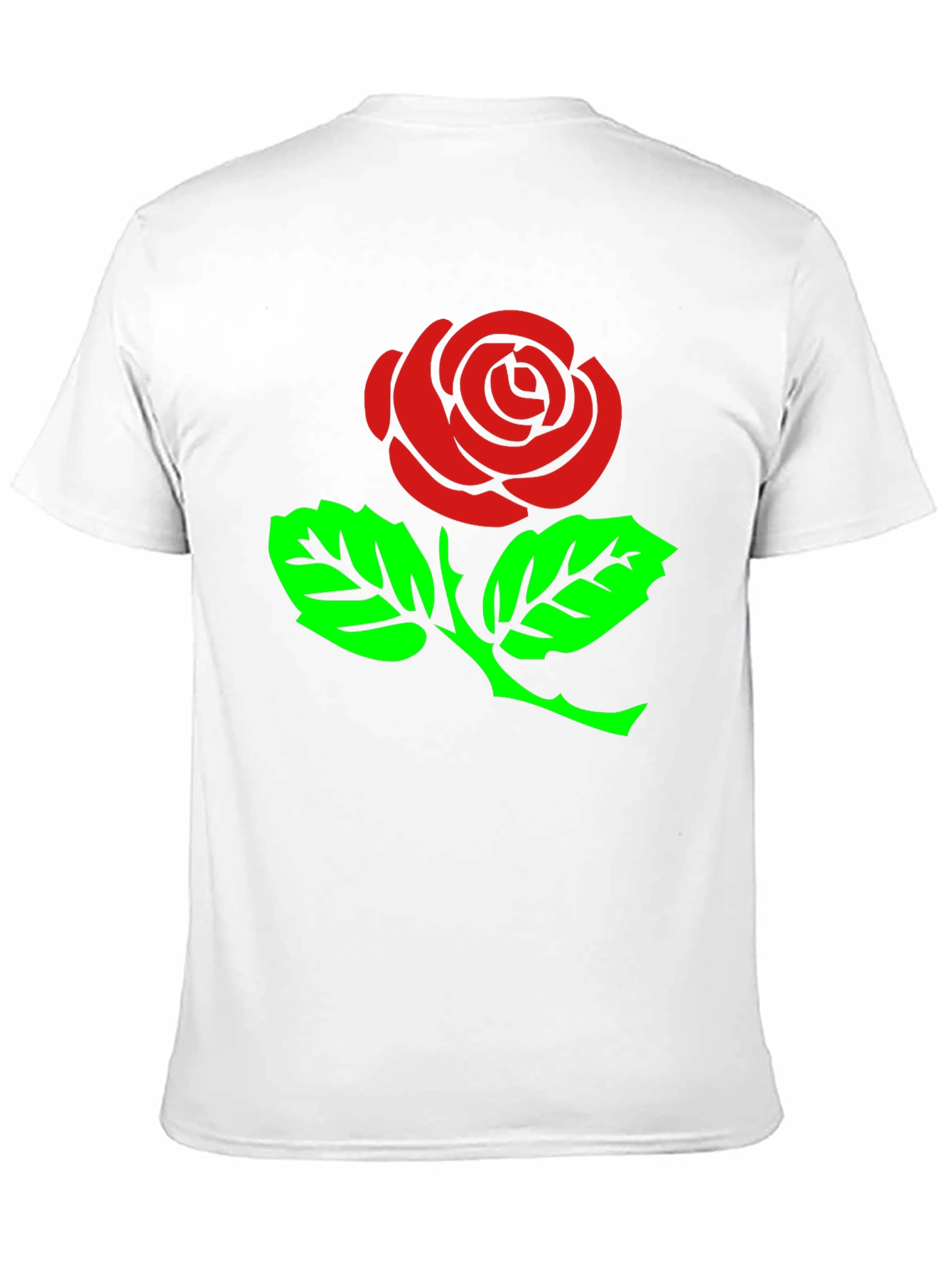 Rose Graphic T-Shirt - Stylish Black Tee