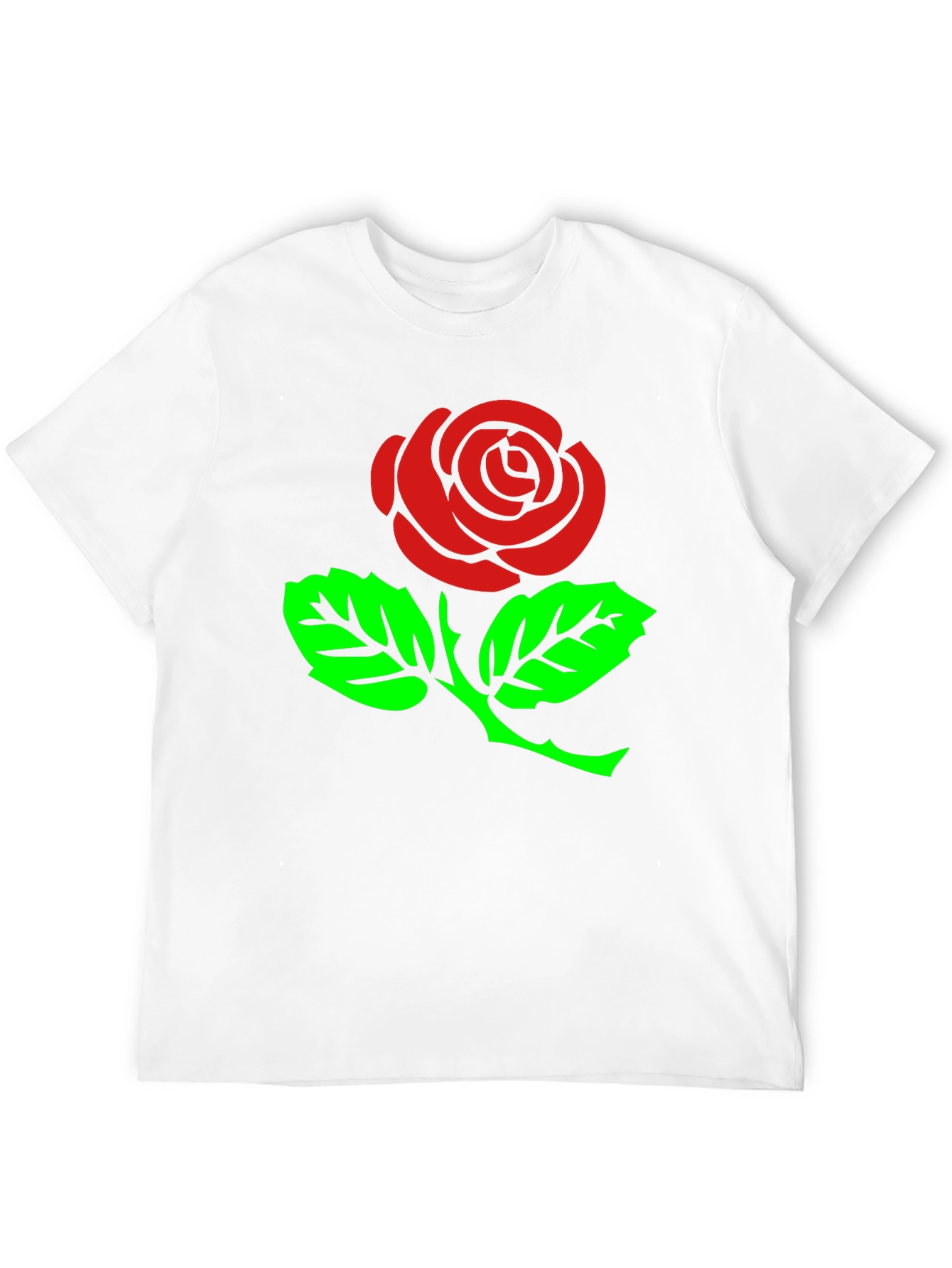Rose Graphic T-Shirt - Stylish Black Tee