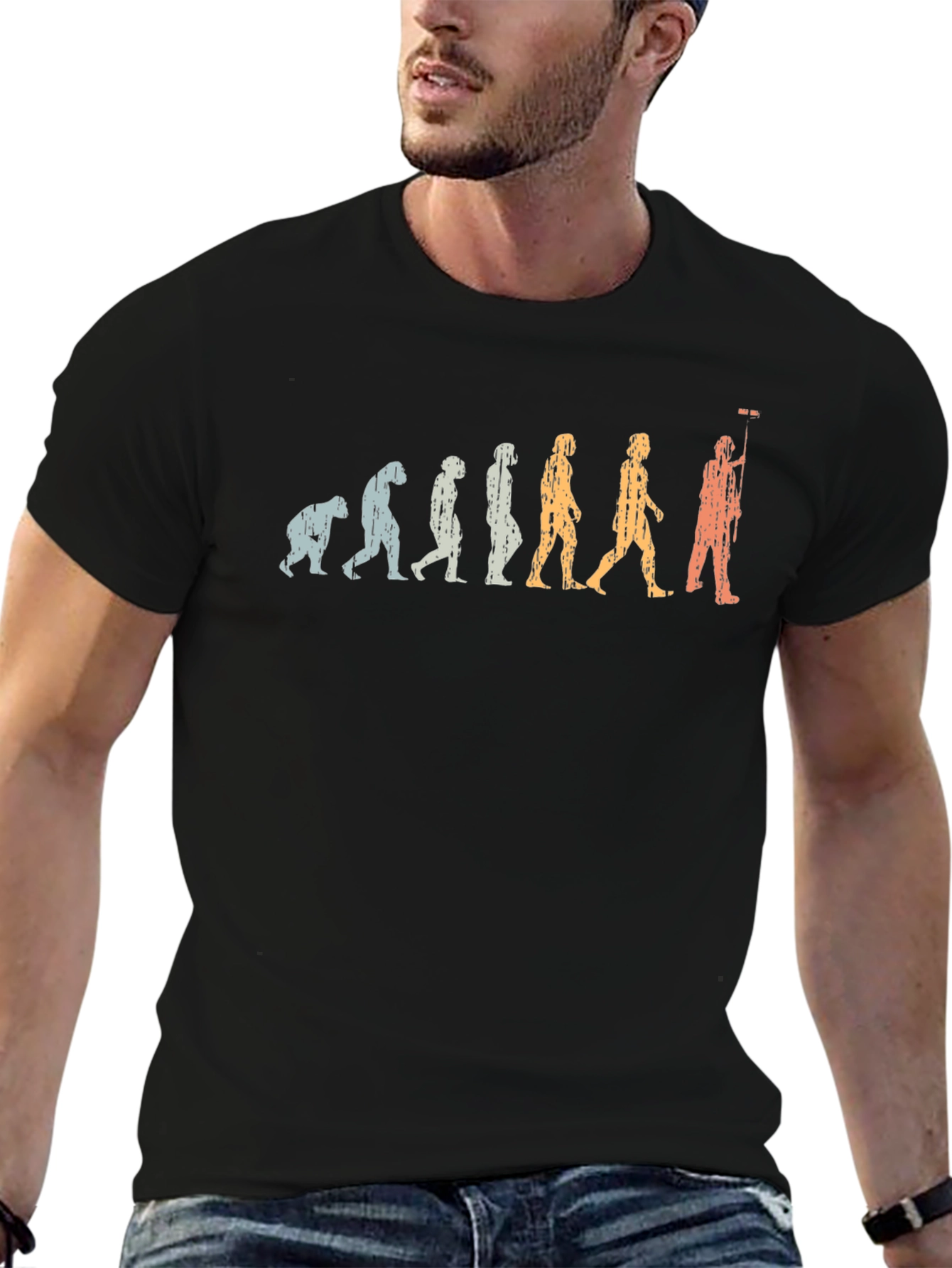 Evolution of Painting T-Shirt - Black Graphic Tee