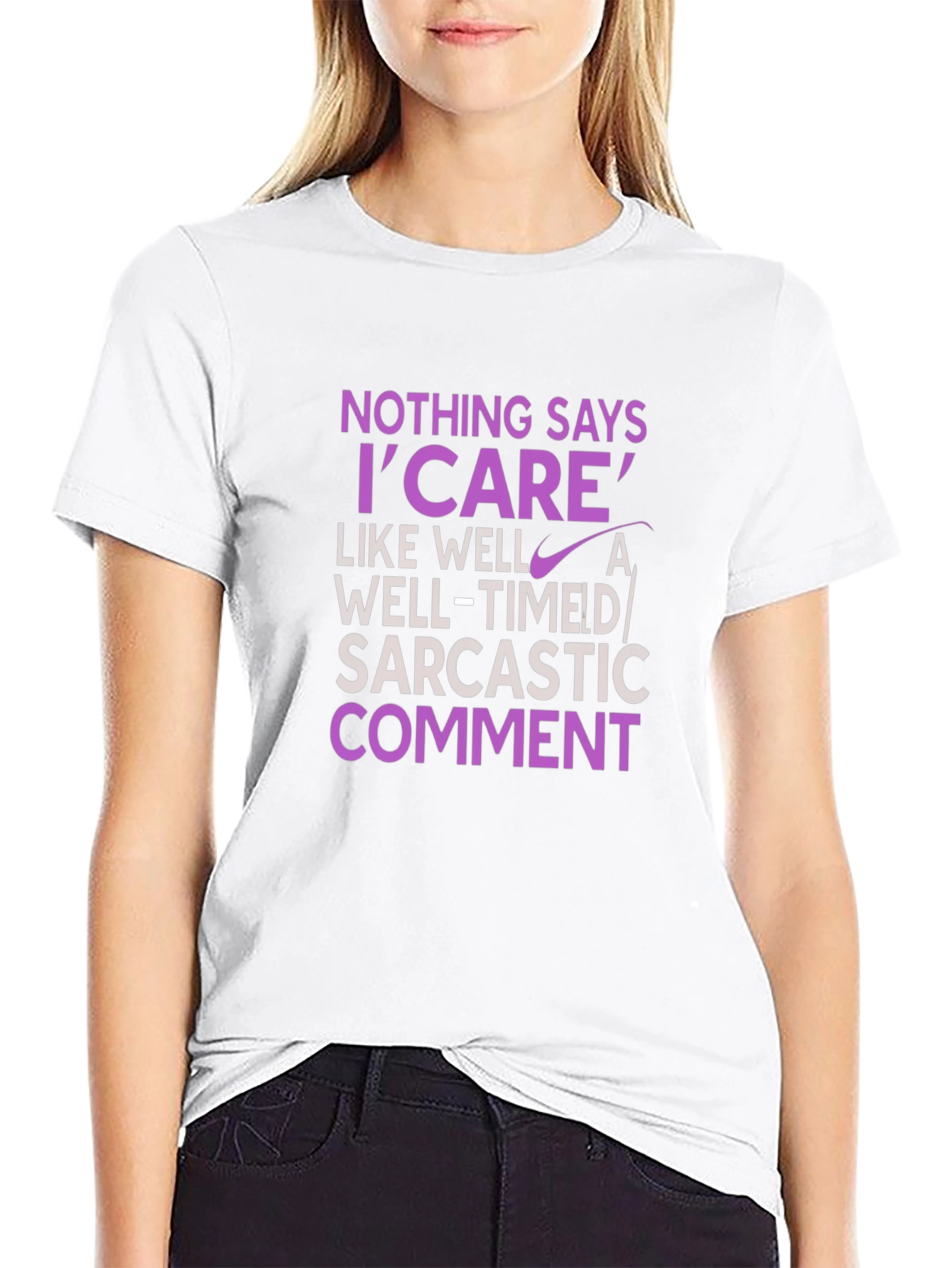 Sarcastic Humor T-Shirt - I Care Statement Tee