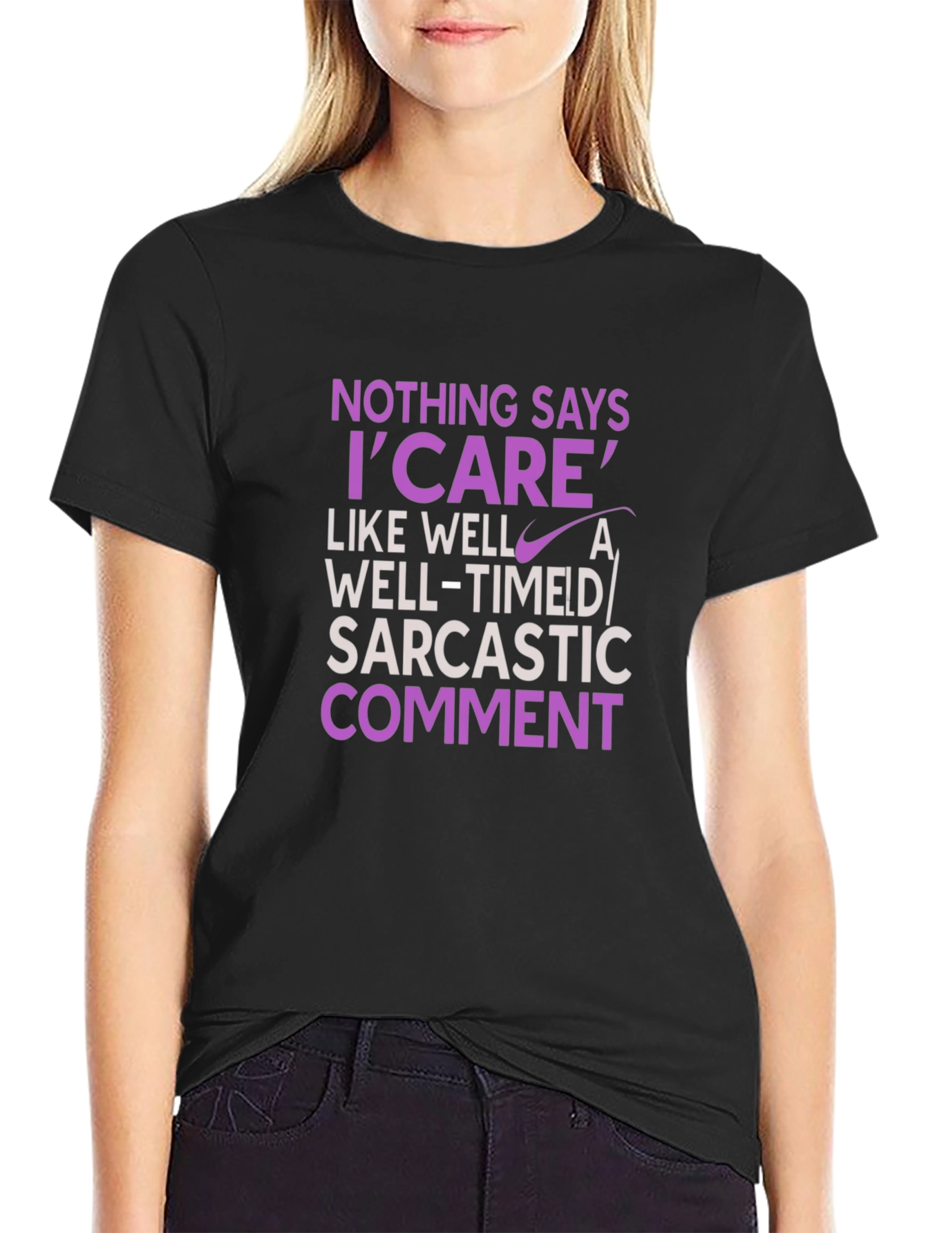 Sarcastic Humor T-Shirt - I Care Statement Tee