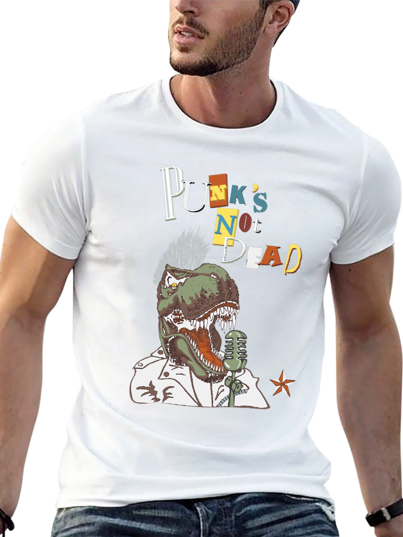 Punks Not Dead Dinosaur T-Shirt