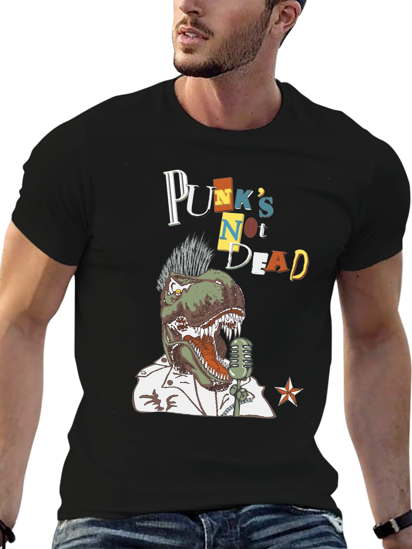 Punks Not Dead Dinosaur T-Shirt