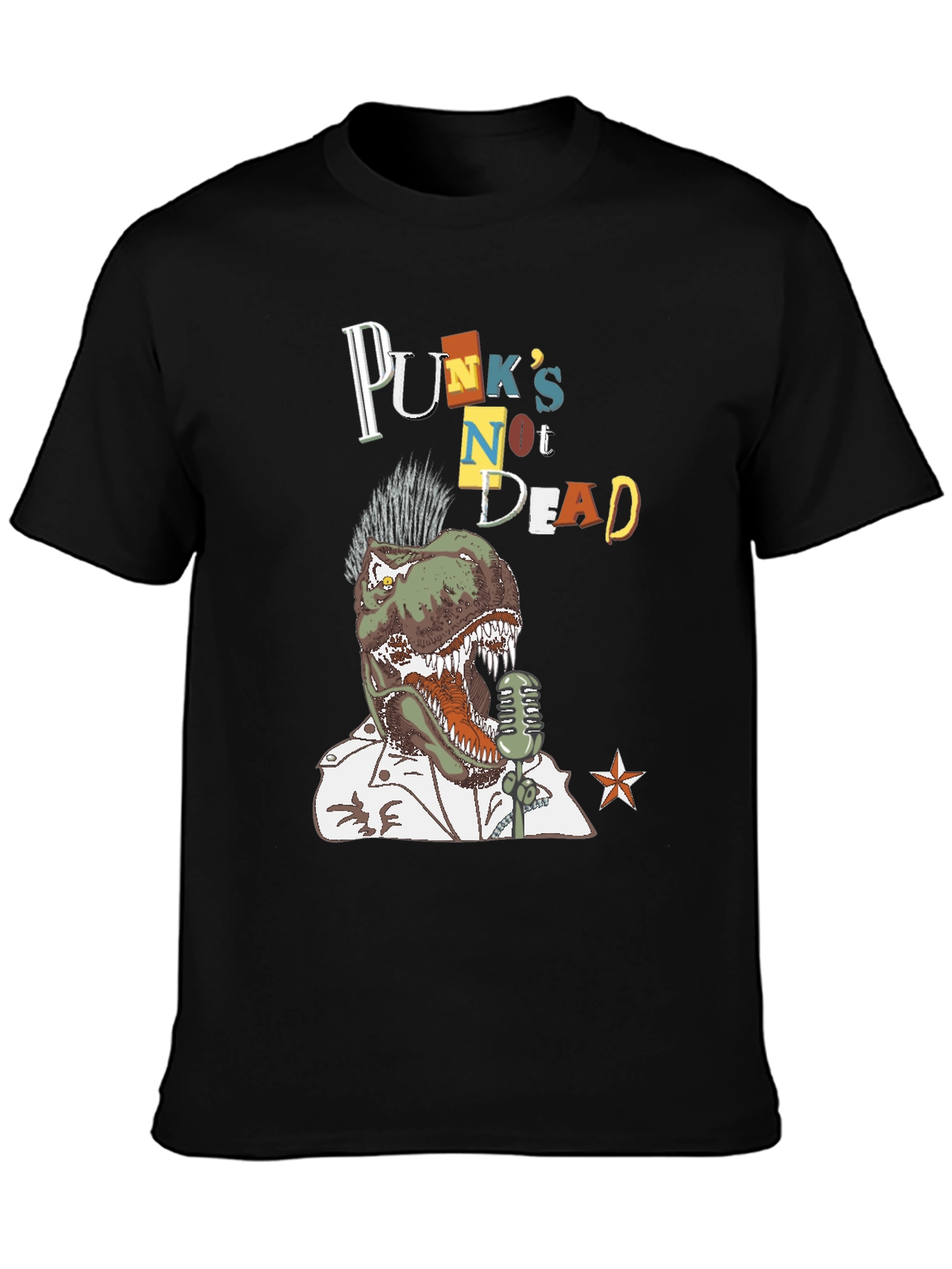 Punks Not Dead Dinosaur T-Shirt