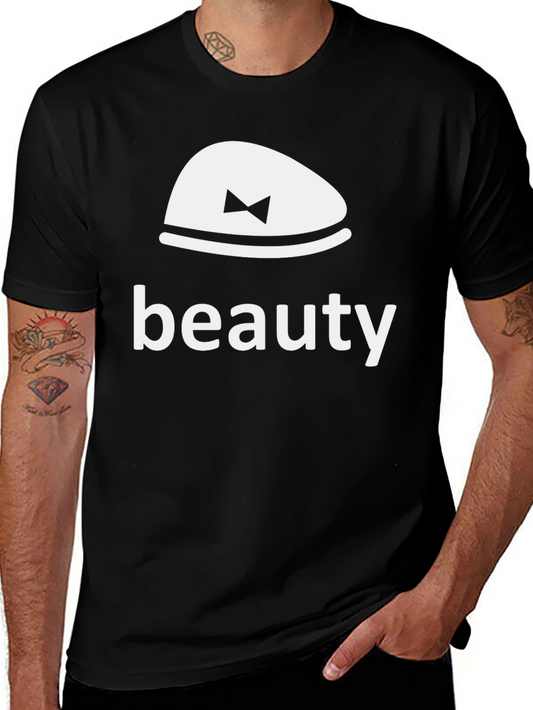 Beauty Bowtie Graphic Tee - Stylish Black T-Shirt