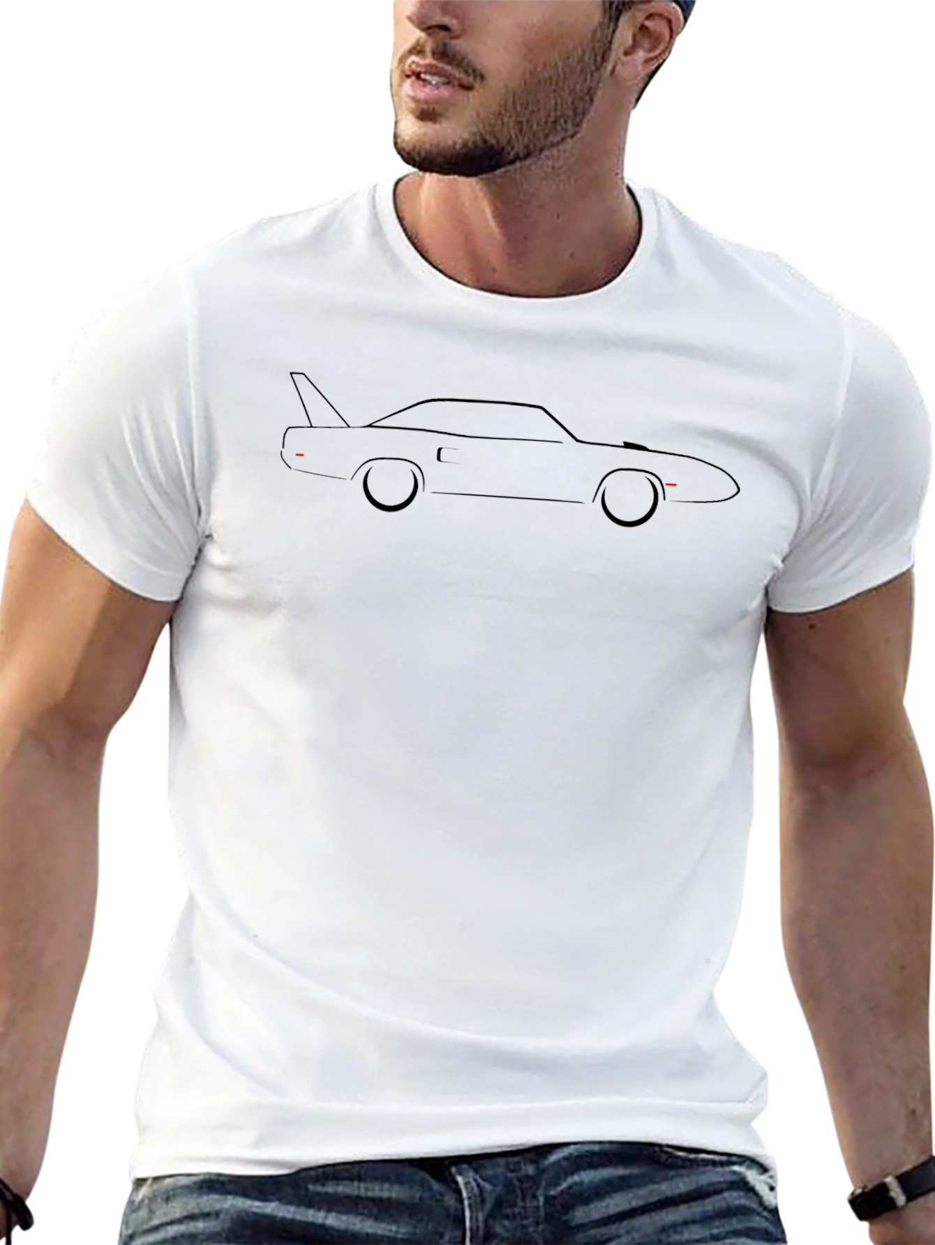 Car Silhouette Black T-Shirt