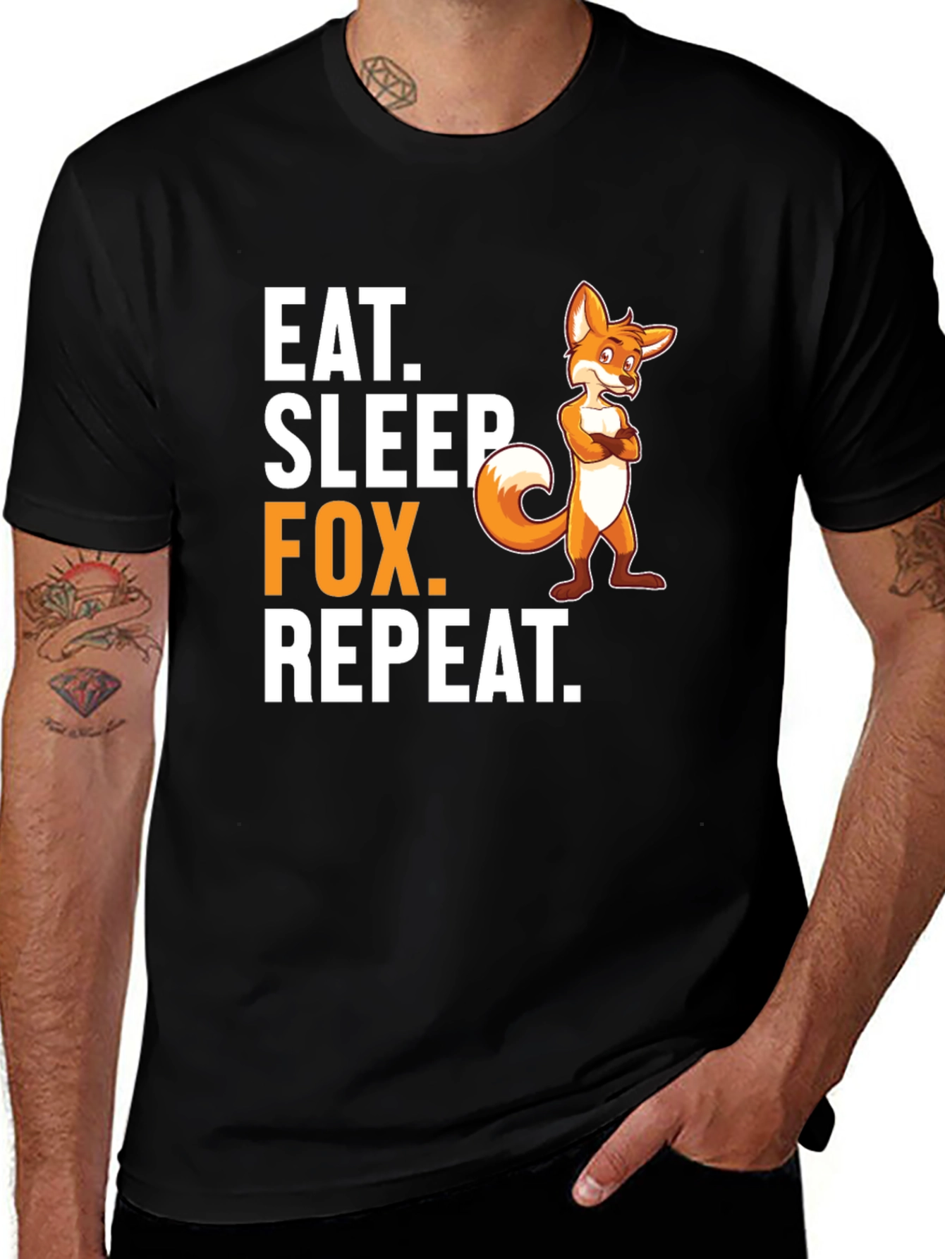 Eat Sleep Fox Repeat T-Shirt