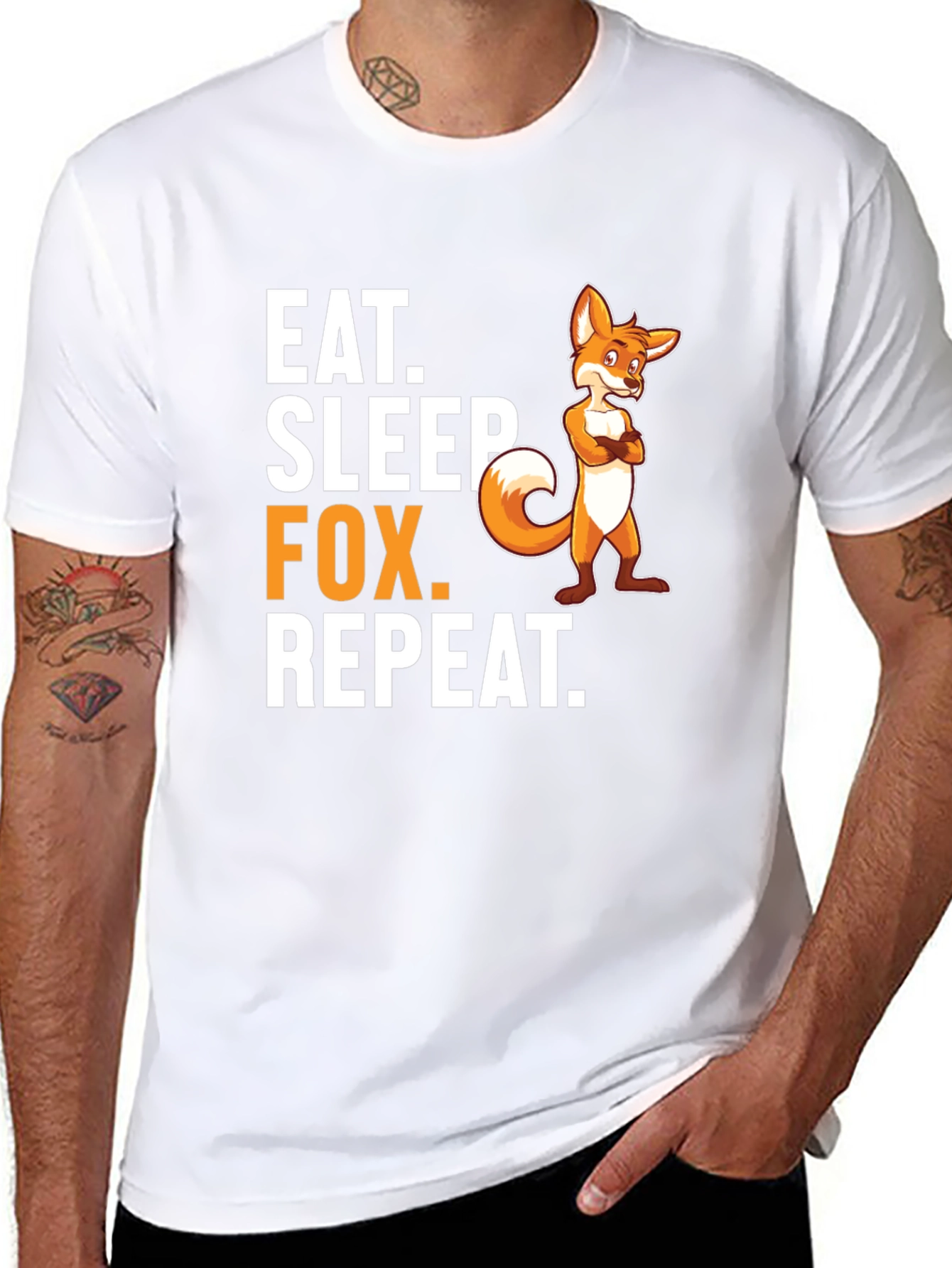 Eat Sleep Fox Repeat T-Shirt