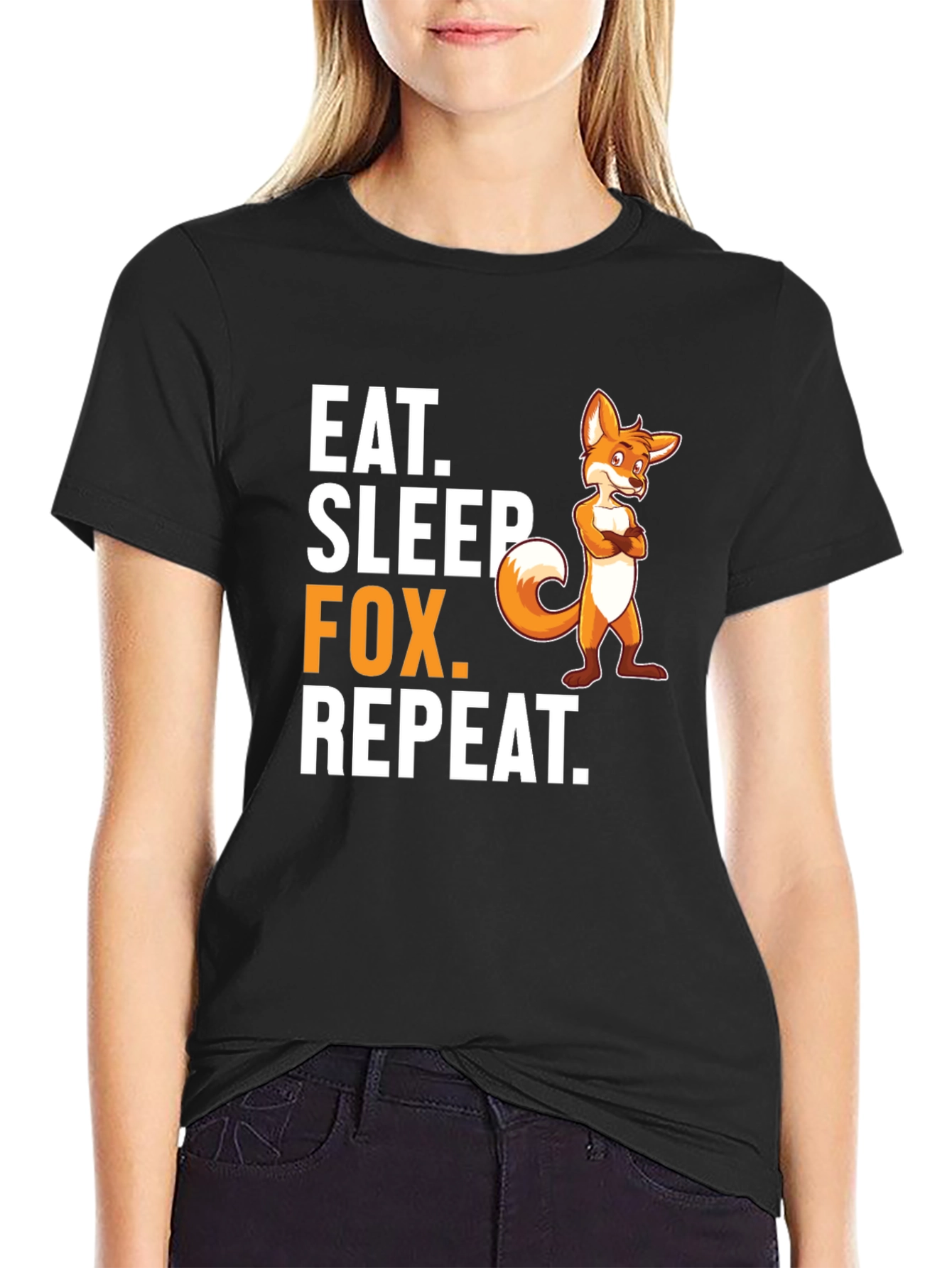 Eat Sleep Fox Repeat T-Shirt