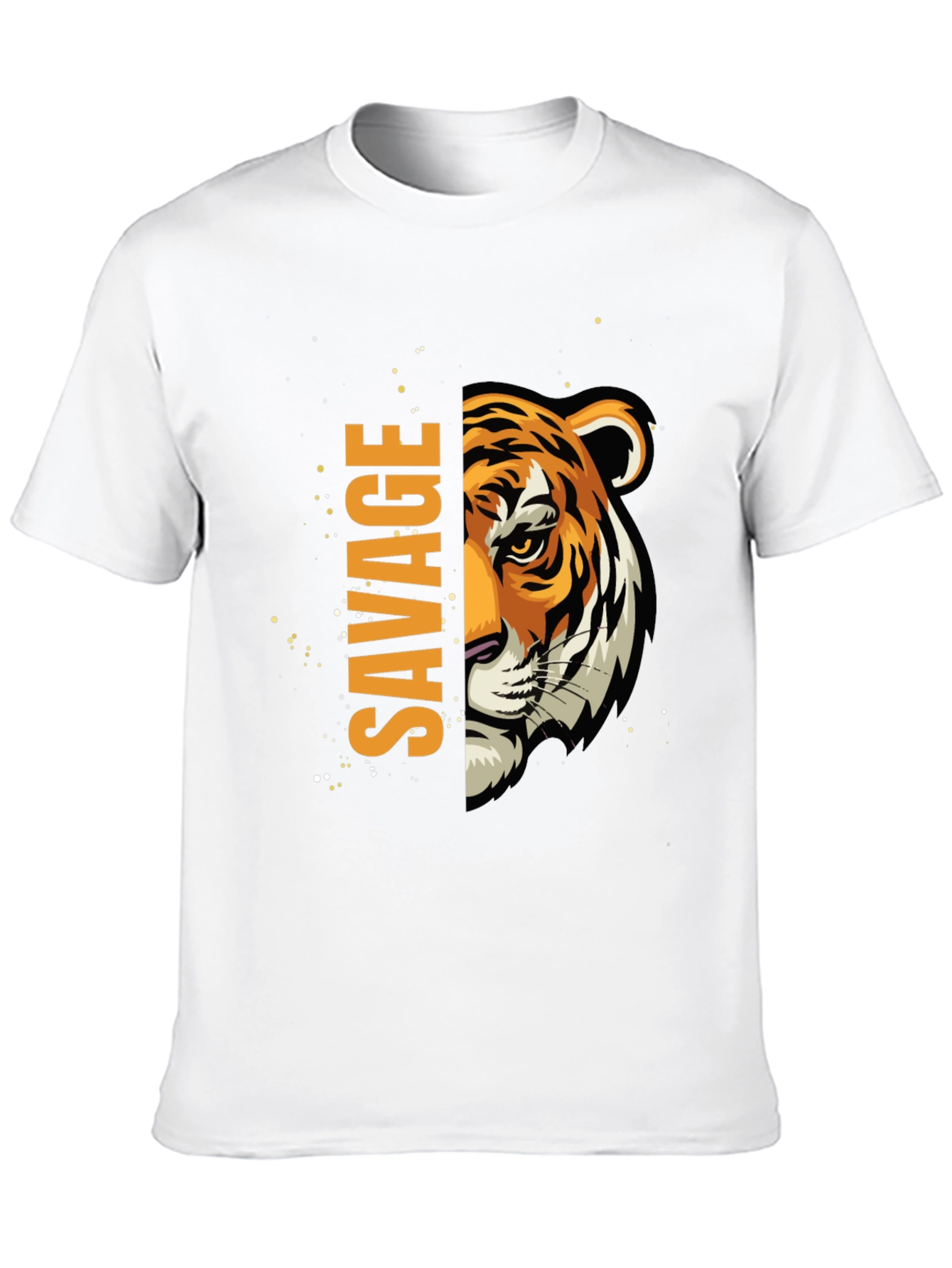 Savage Tiger Graphic Black T-Shirt