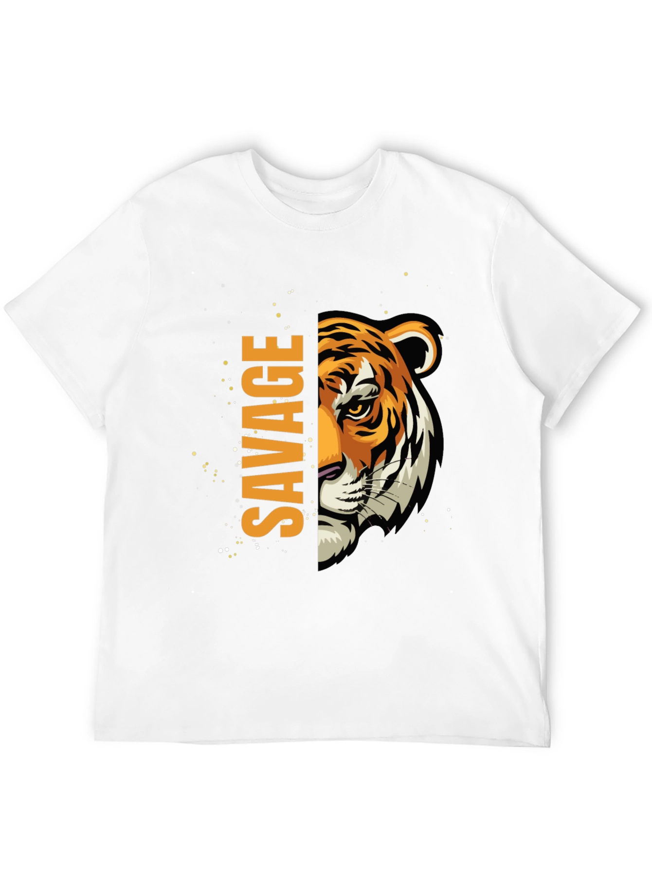 Savage Tiger Graphic Black T-Shirt