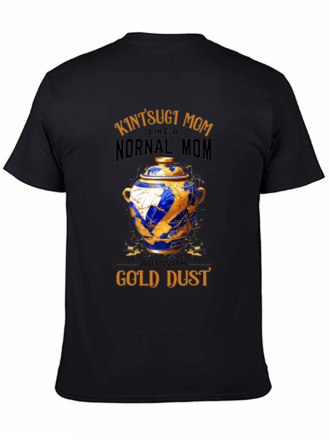 Kintsugi Mom T-Shirt - Gold Dust Design