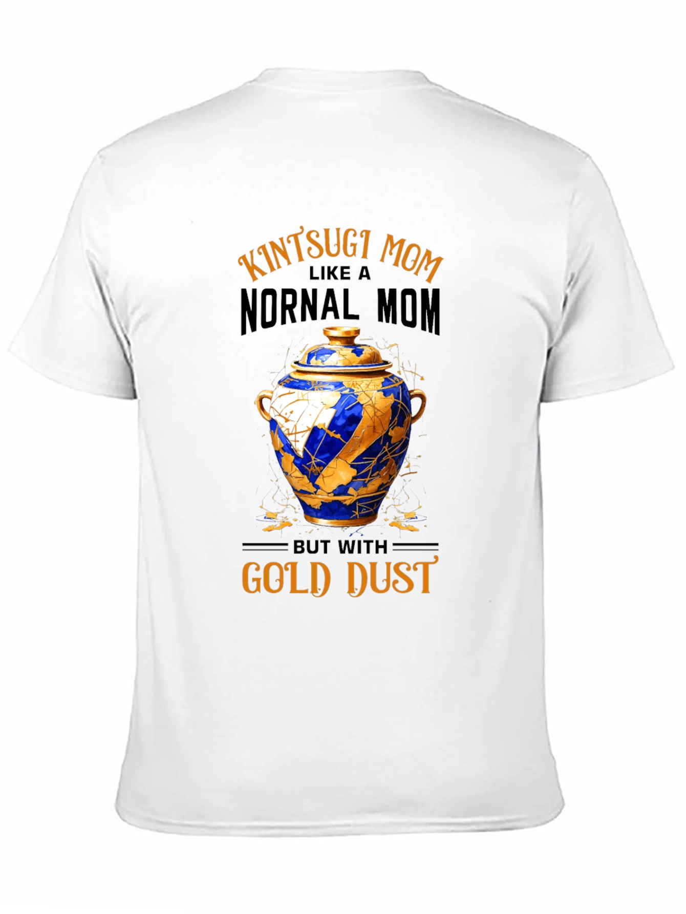 Kintsugi Mom T-Shirt - Gold Dust Design