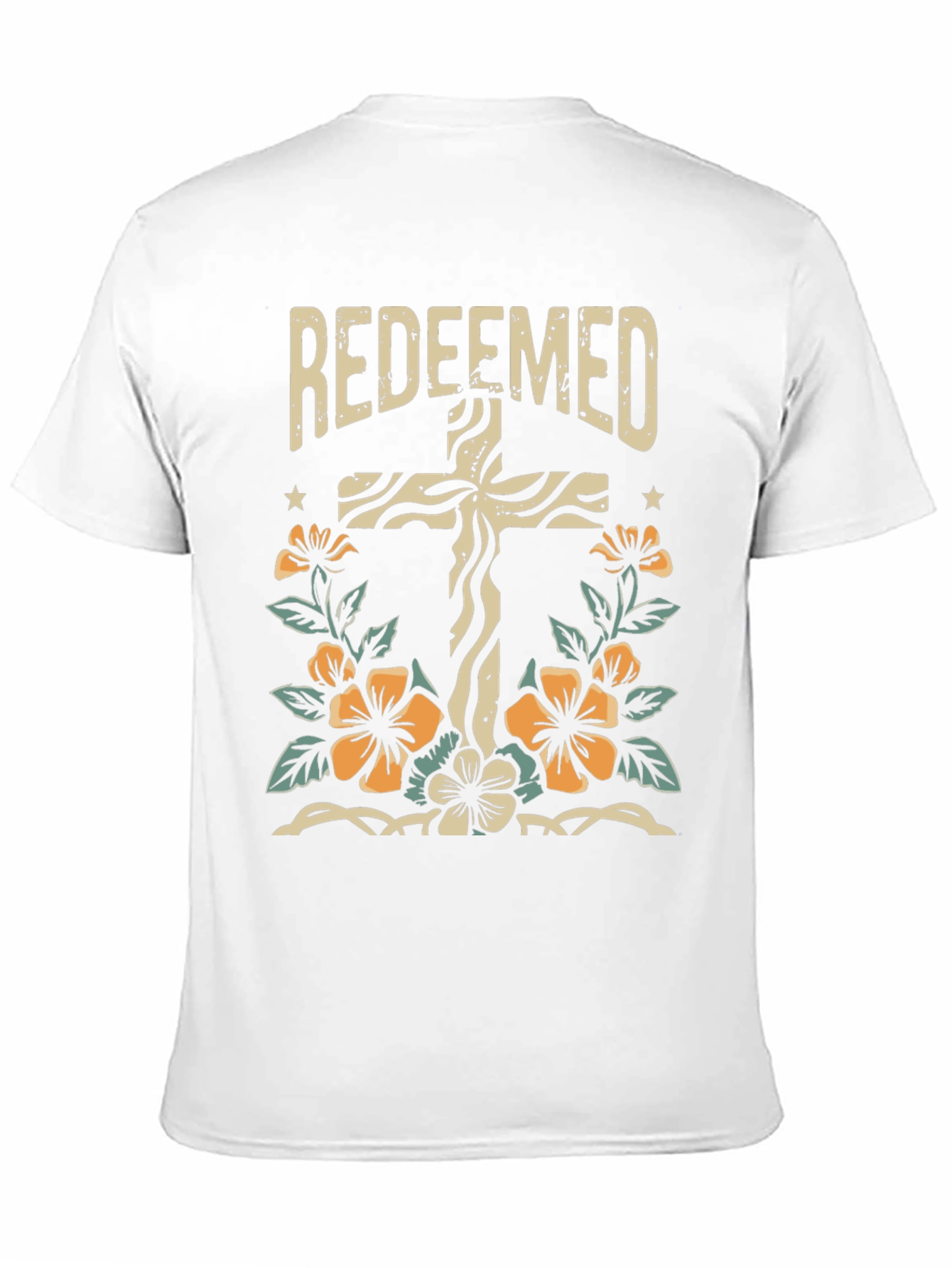 Redeemed Cross Floral Graphic Tee
