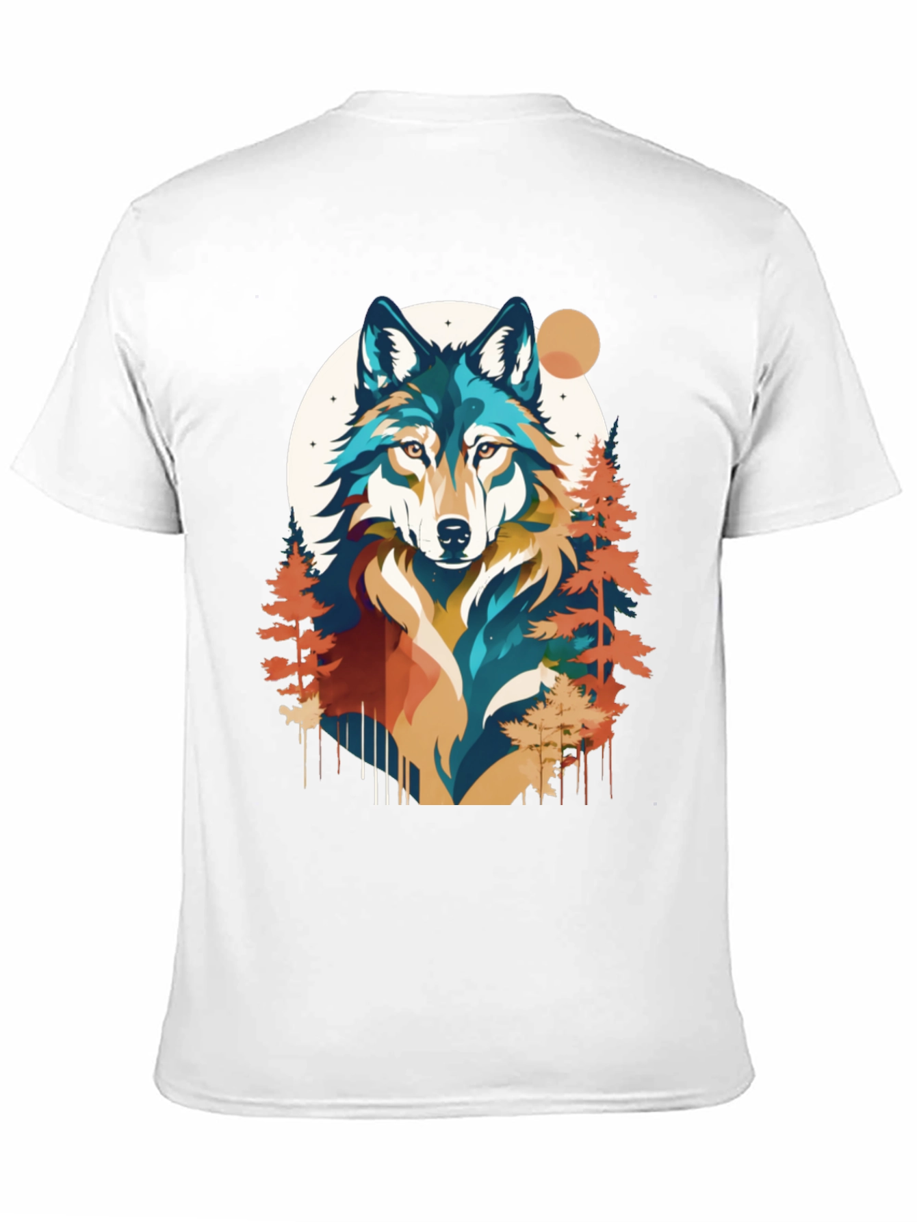 Wolf Graphic Tee - Nature Inspired Black T-Shirt