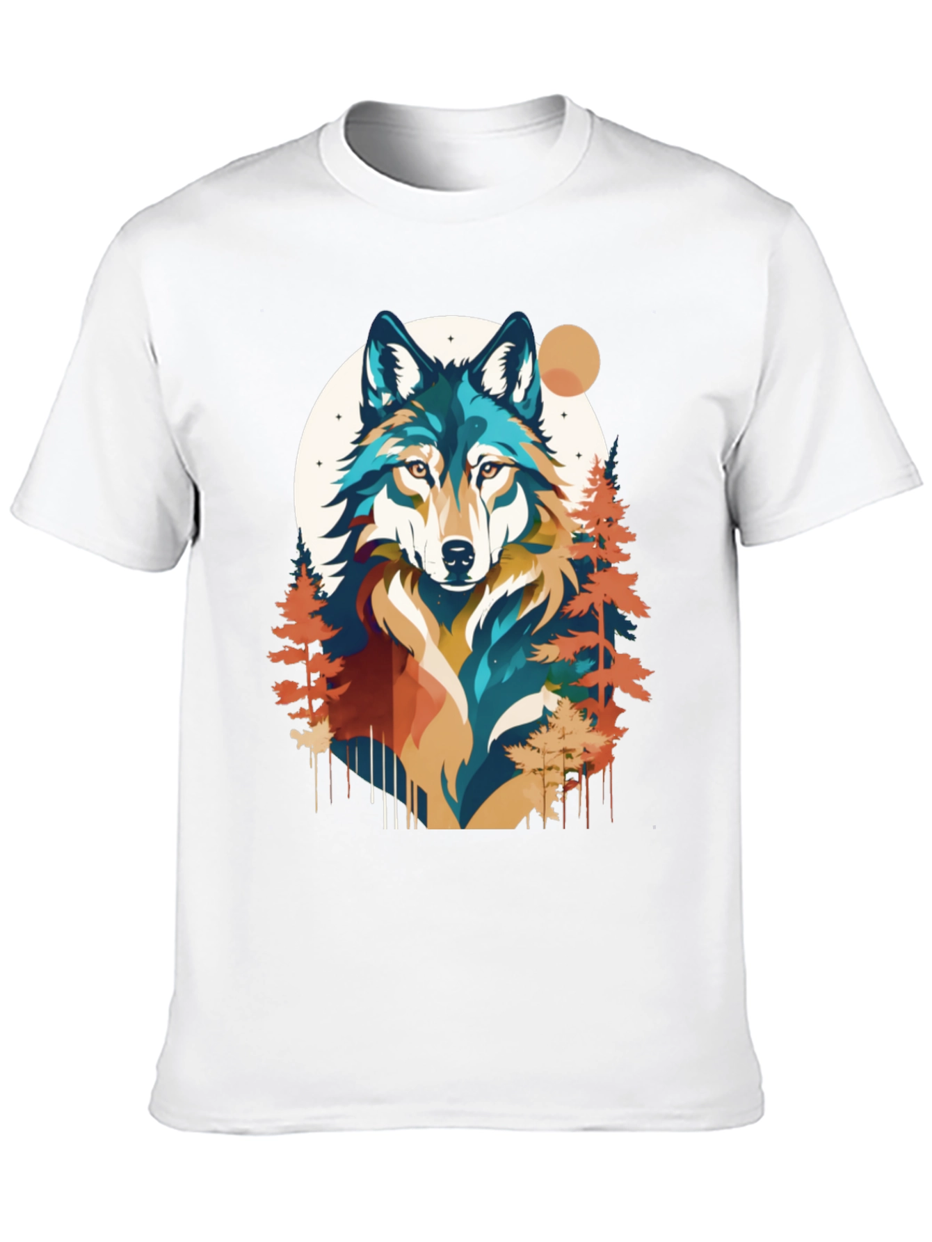 Wolf Graphic Tee - Nature Inspired Black T-Shirt