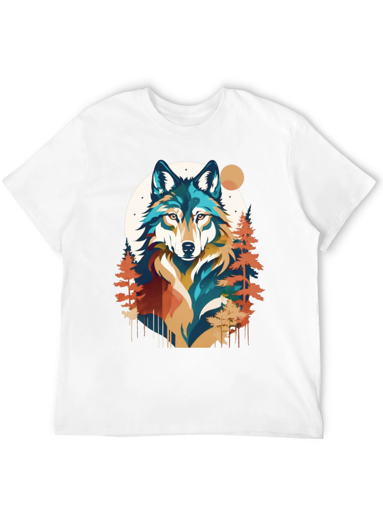 Wolf Graphic Tee - Nature Inspired Black T-Shirt