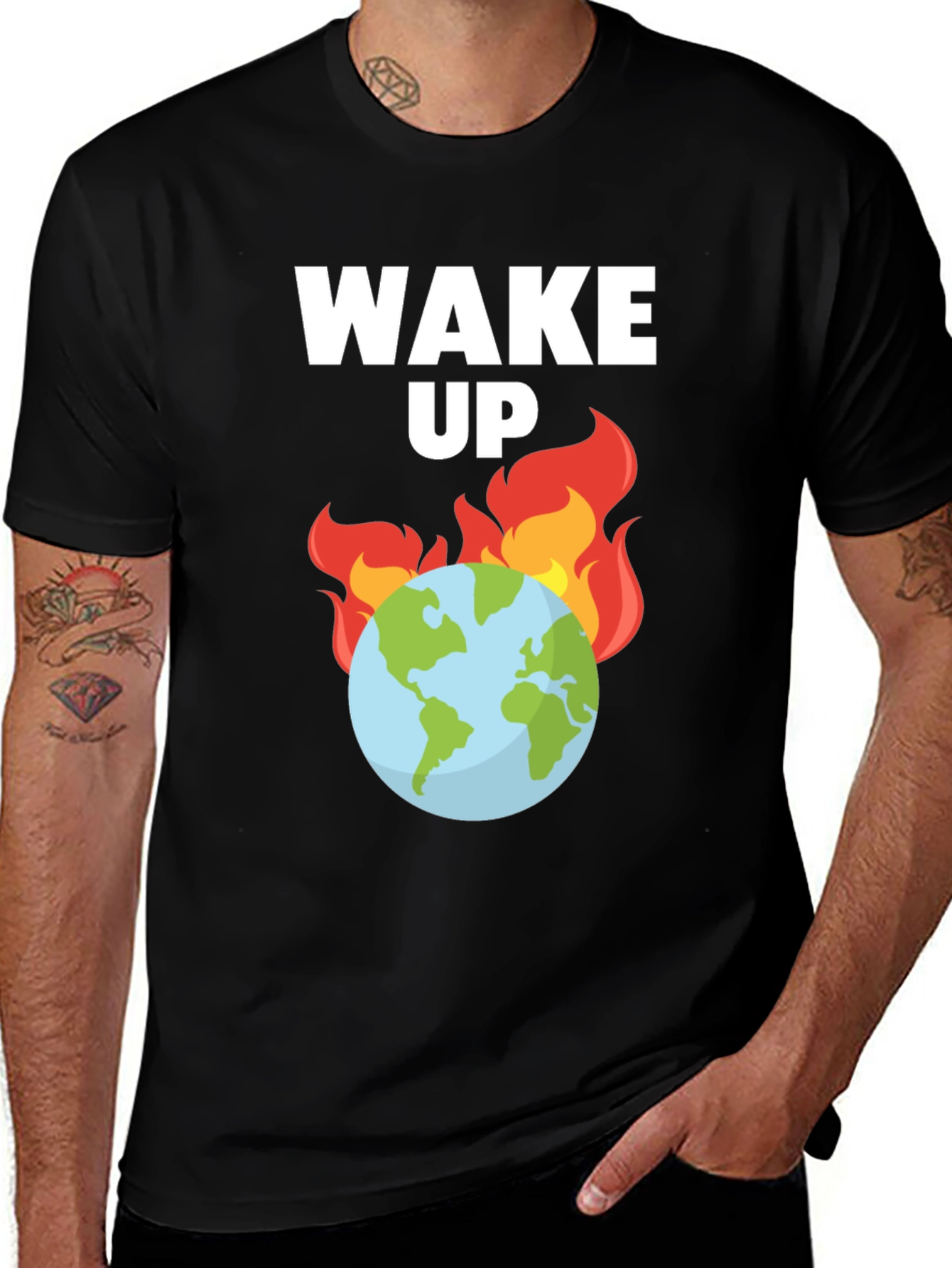 Wake Up Global Warming T-Shirt