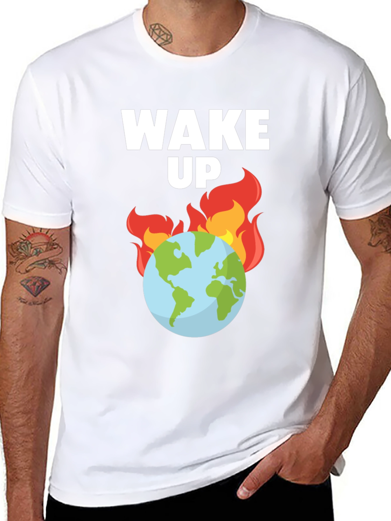 Wake Up Global Warming T-Shirt