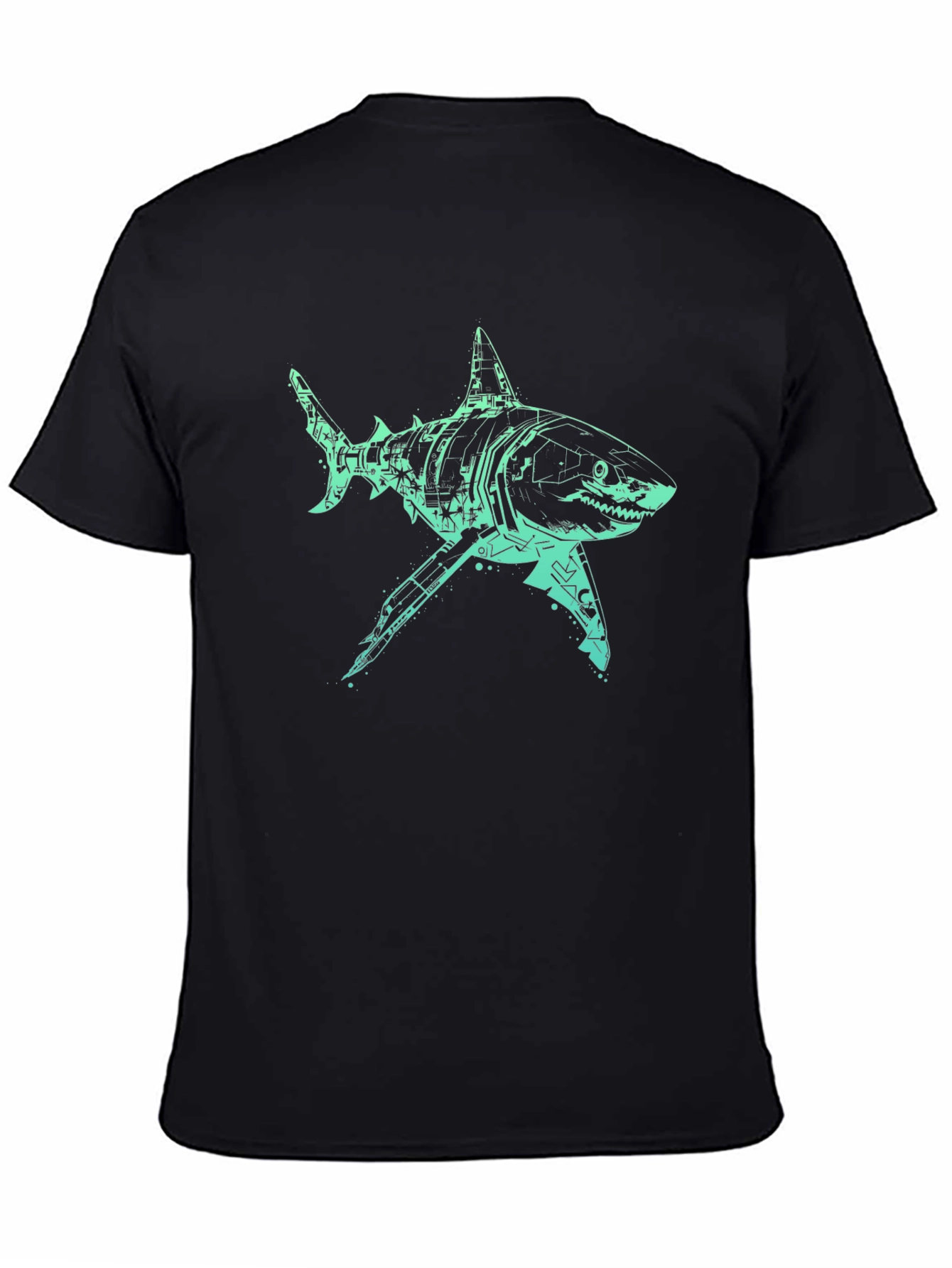 Tech Shark Graphic Tee - Mens Black T-Shirt