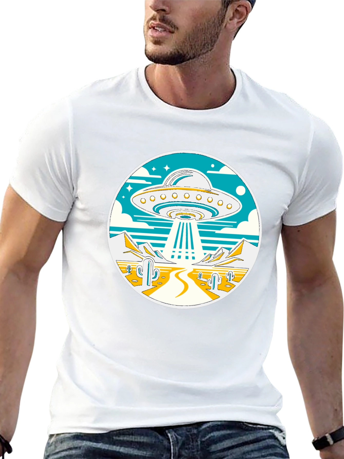 UFO Desert Abduction T-Shirt