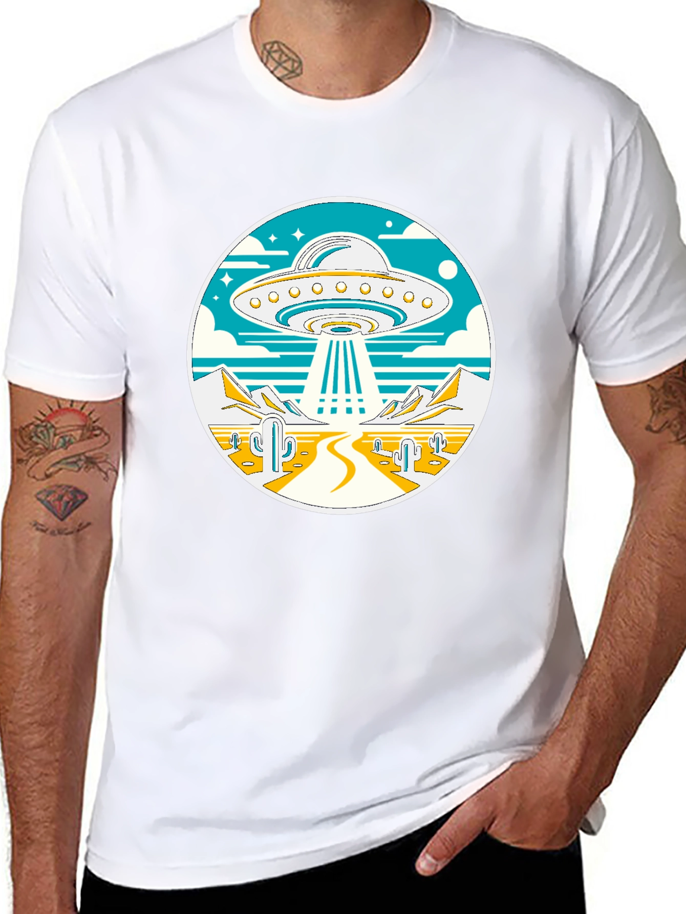 UFO Desert Abduction T-Shirt