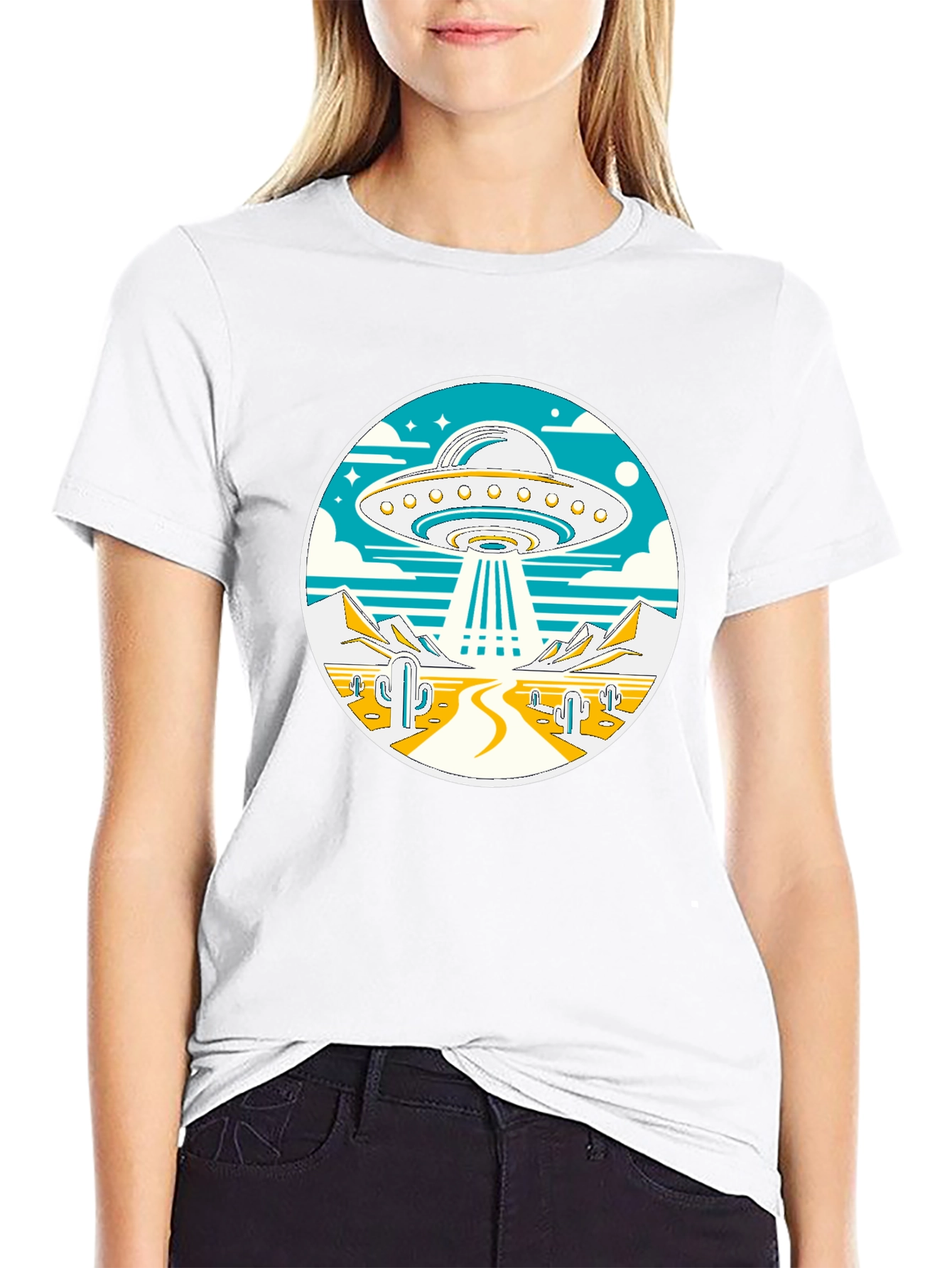 UFO Desert Abduction T-Shirt