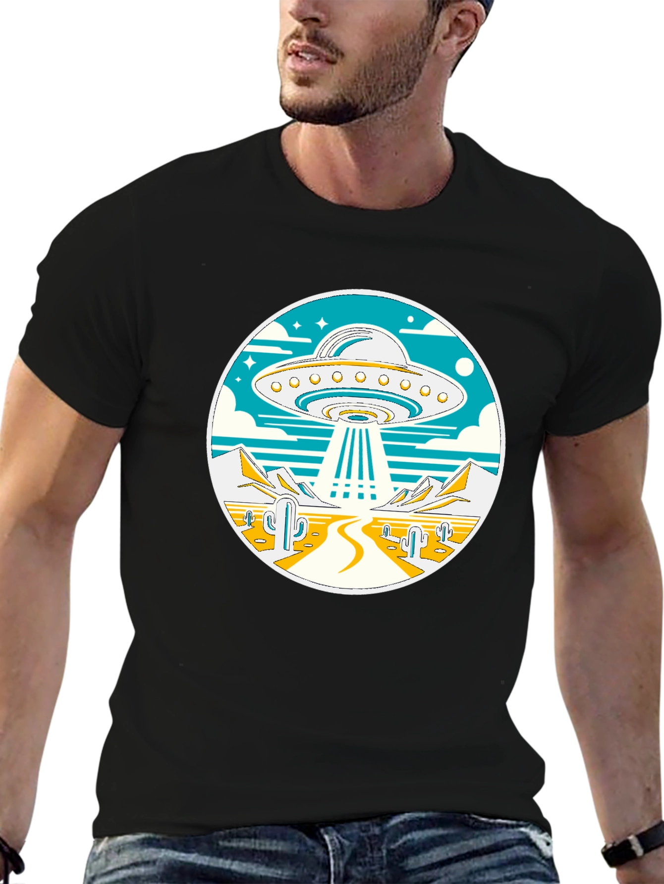 UFO Desert Abduction T-Shirt