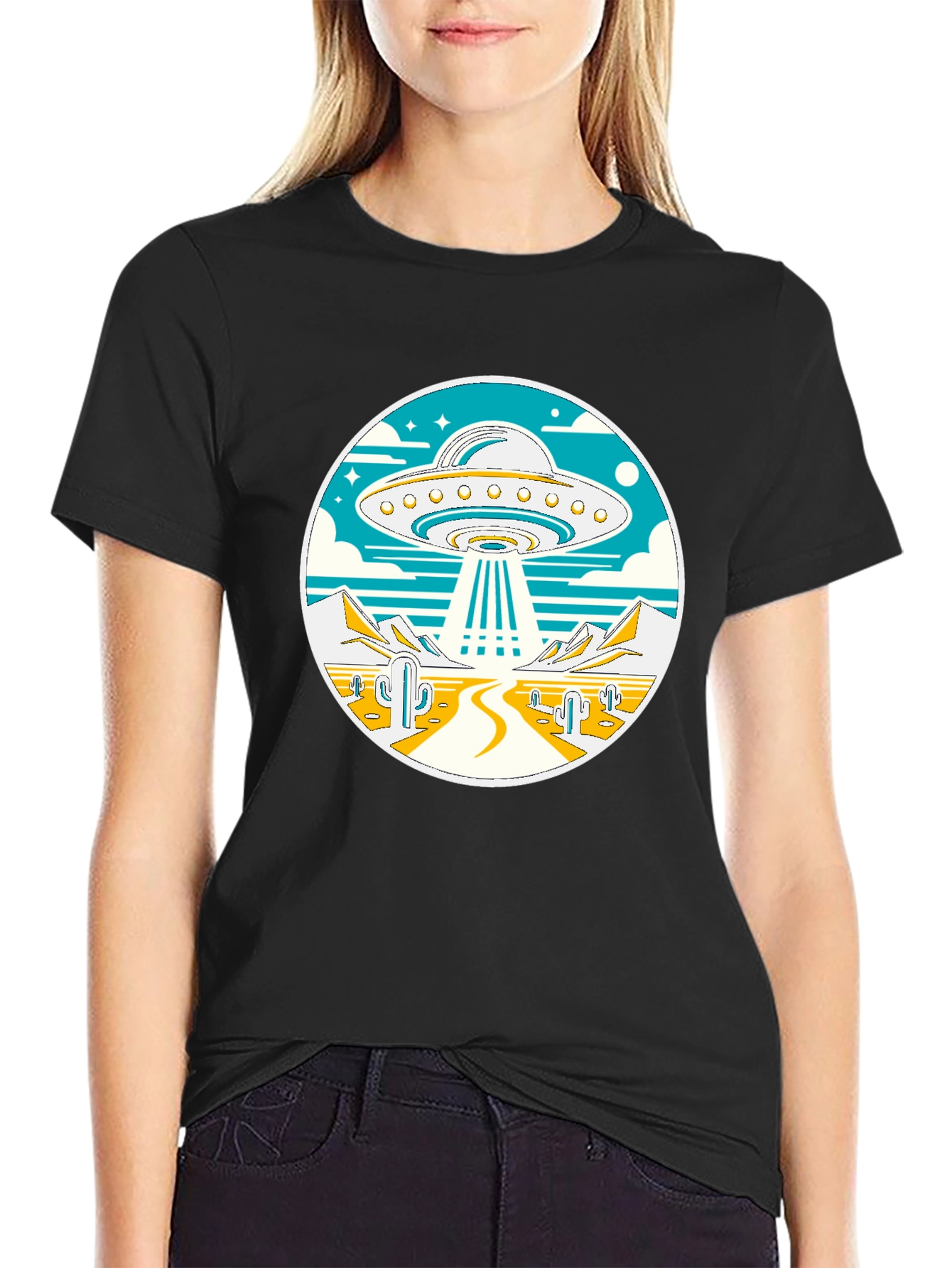 UFO Desert Abduction T-Shirt