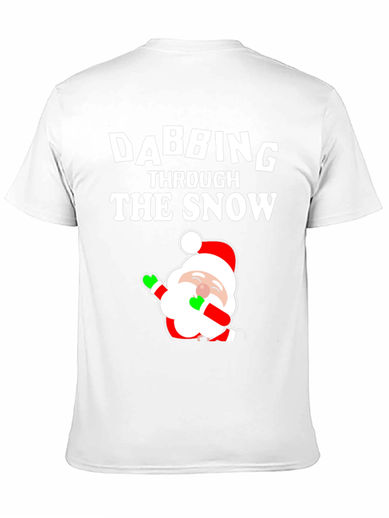 Dabbing Santa Through the Snow Graphic Tee