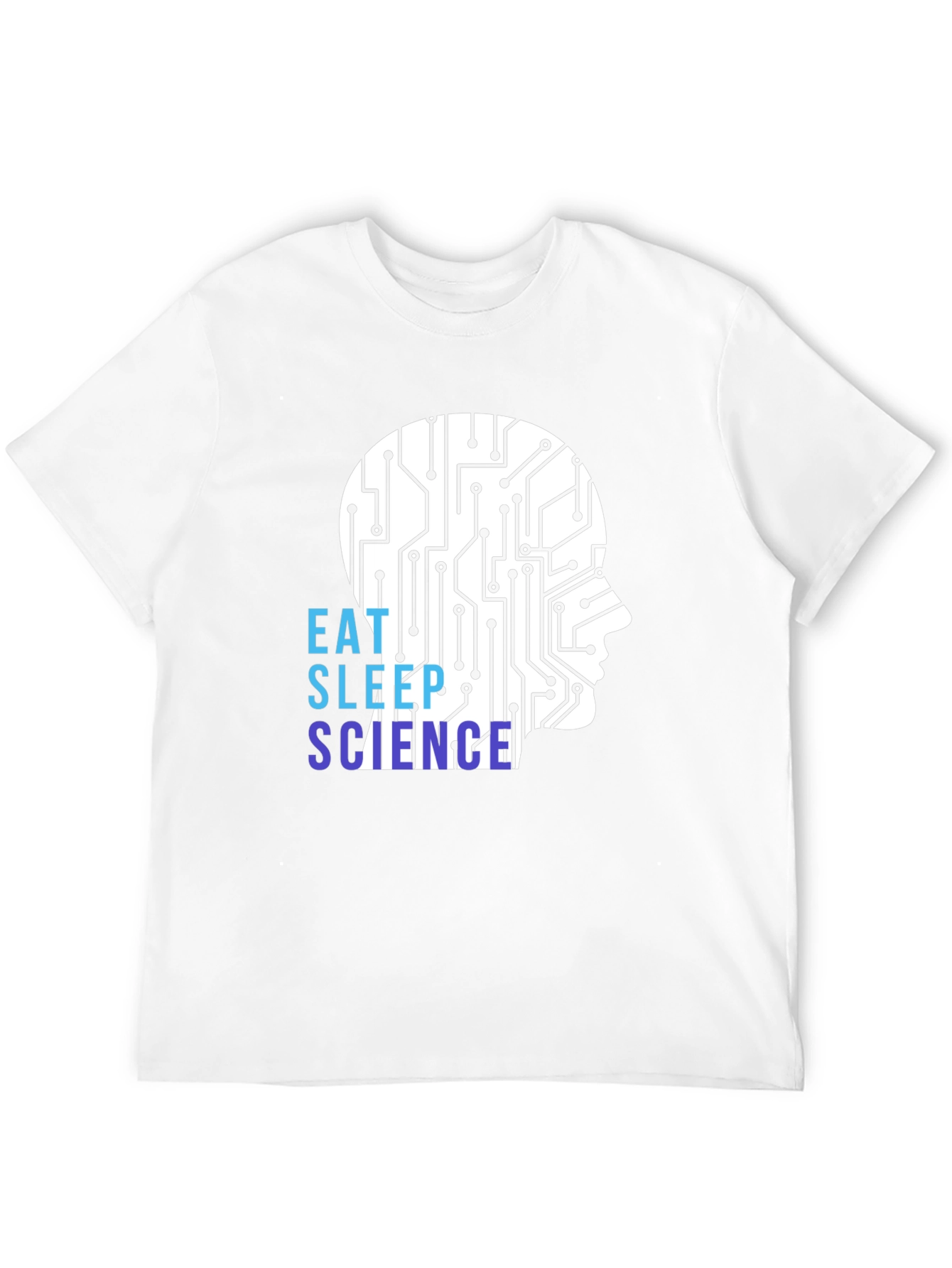 Eat Sleep Science Circuit Brain T-Shirt