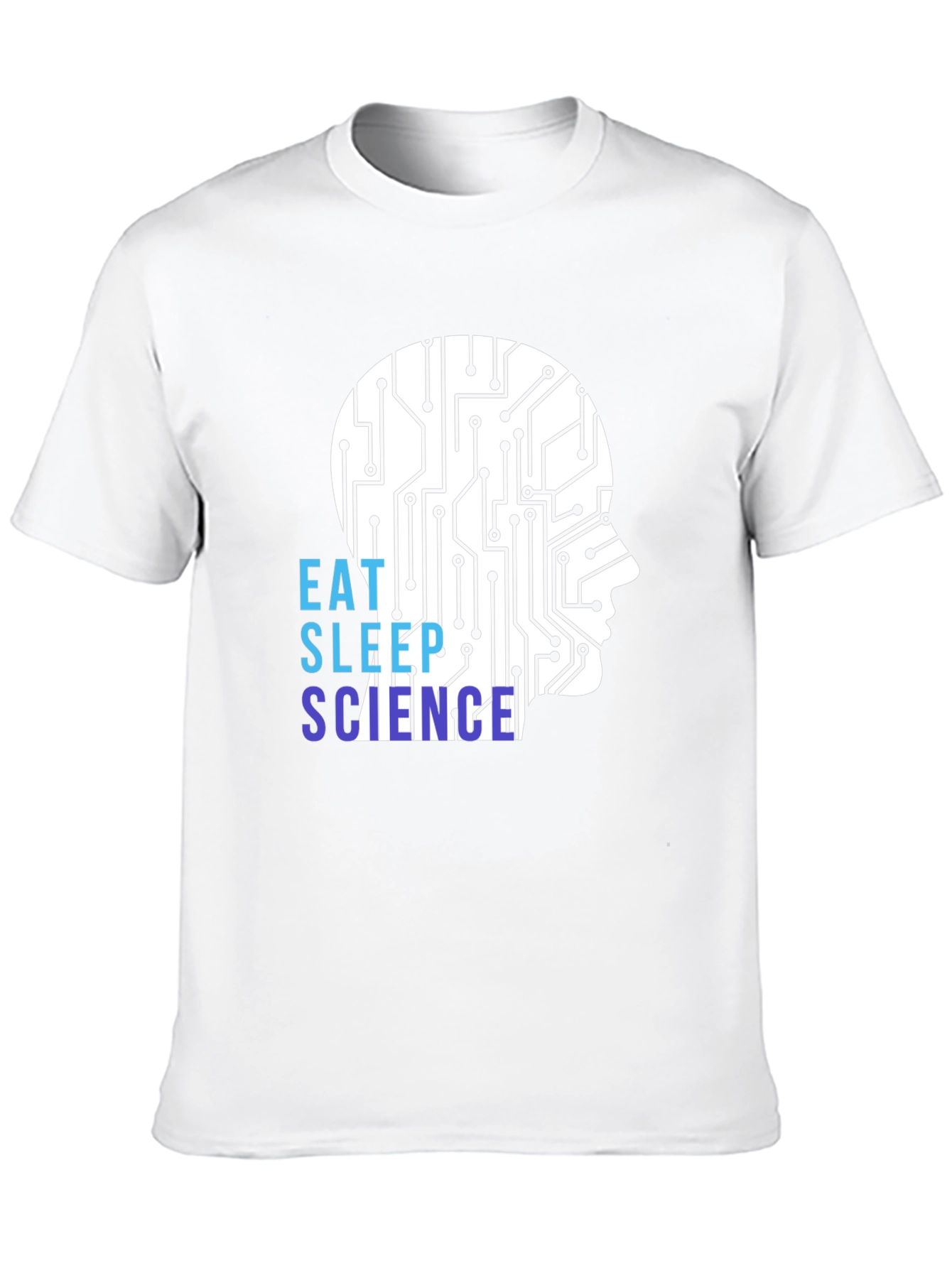 Eat Sleep Science Circuit Brain T-Shirt