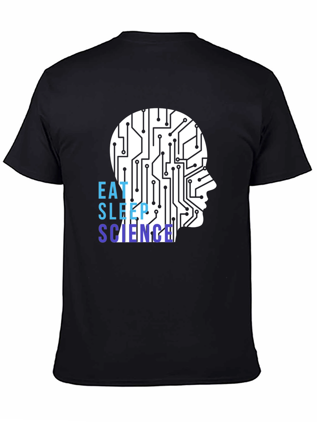 Eat Sleep Science Circuit Brain T-Shirt