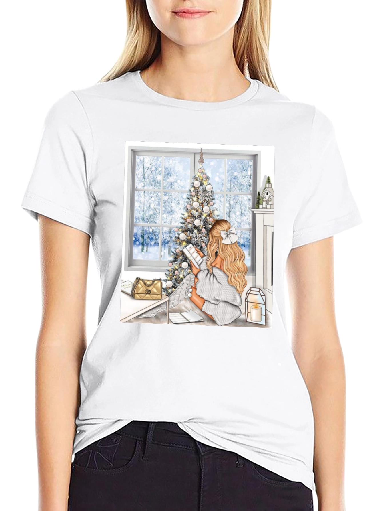 Christmas Girl T-Shirt - Holiday Season Fashion