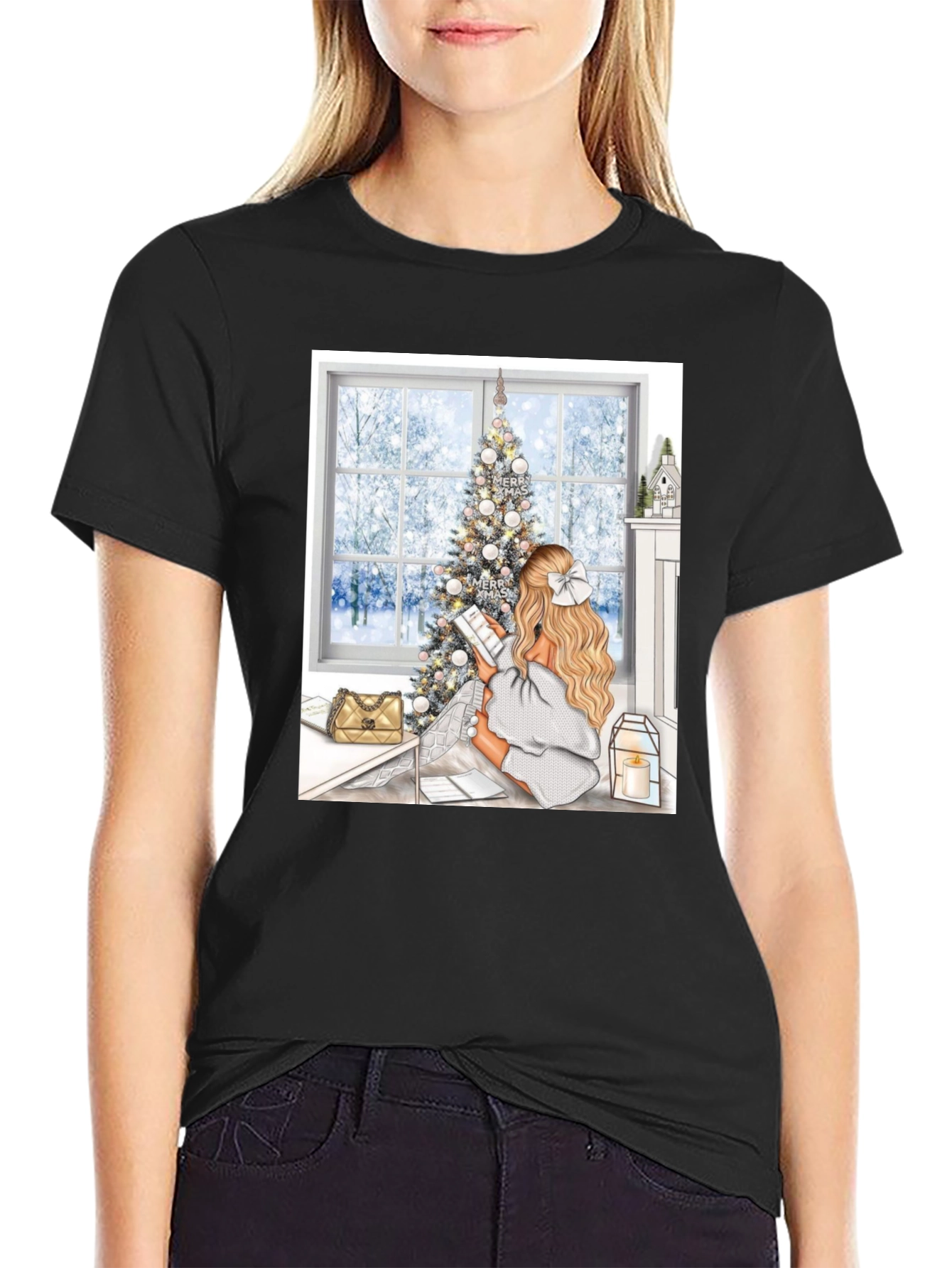 Christmas Girl T-Shirt - Holiday Season Fashion