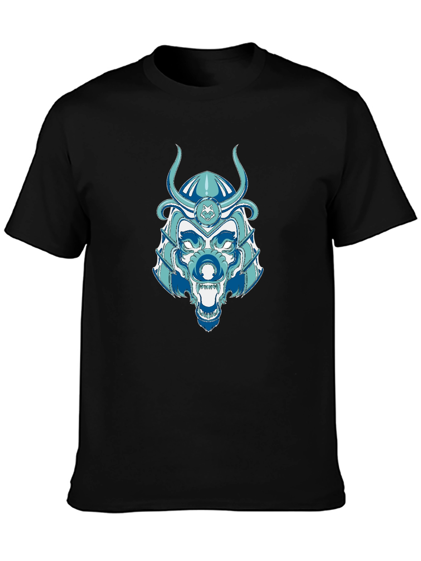Samurai Wolf Graphic Tee - Unique Design