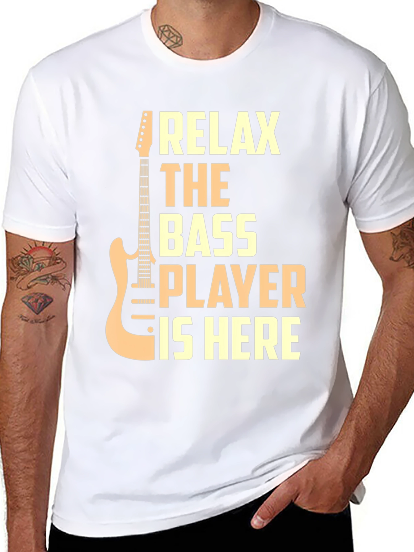 Relax The Bass Player Is Here Graphic T-Shirt