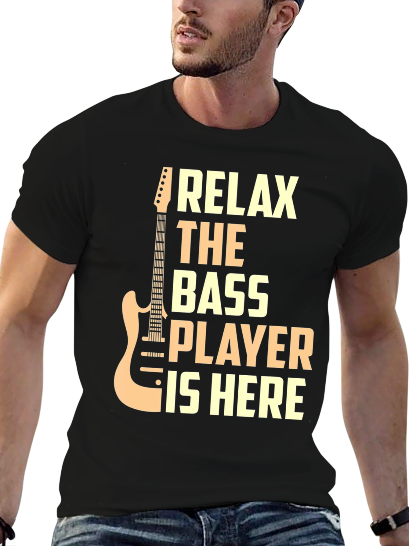 Relax The Bass Player Is Here Graphic T-Shirt