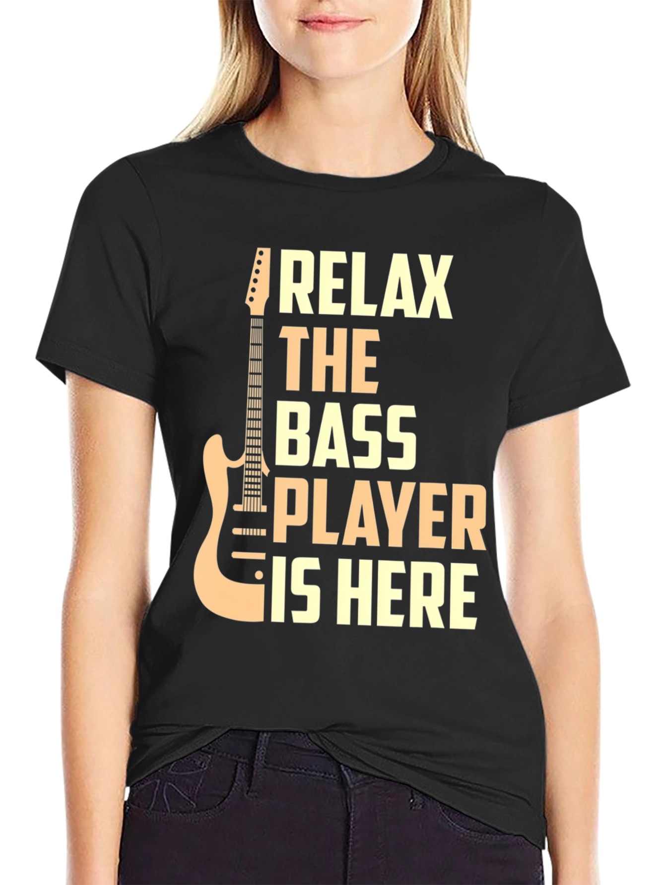 Relax The Bass Player Is Here Graphic T-Shirt
