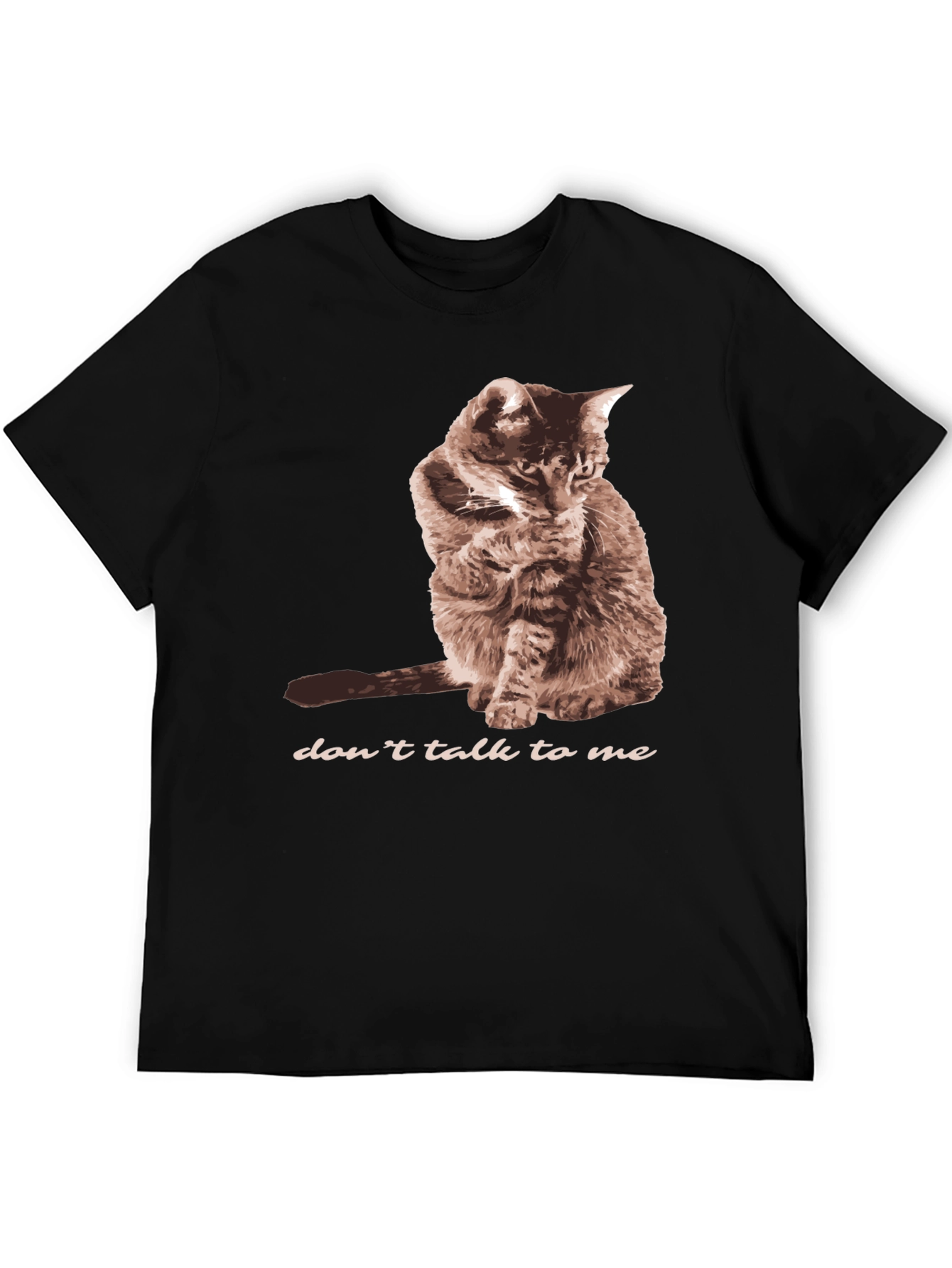 Dont Talk To Me Cat Graphic T-Shirt