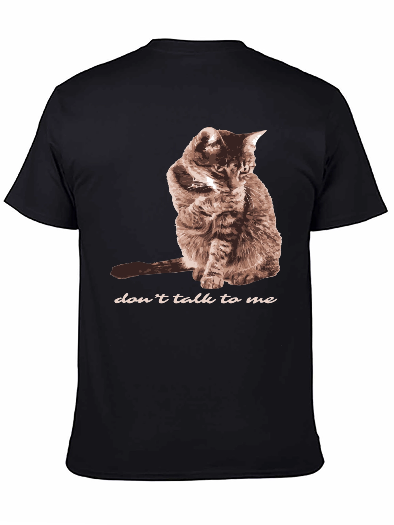 Dont Talk To Me Cat Graphic T-Shirt