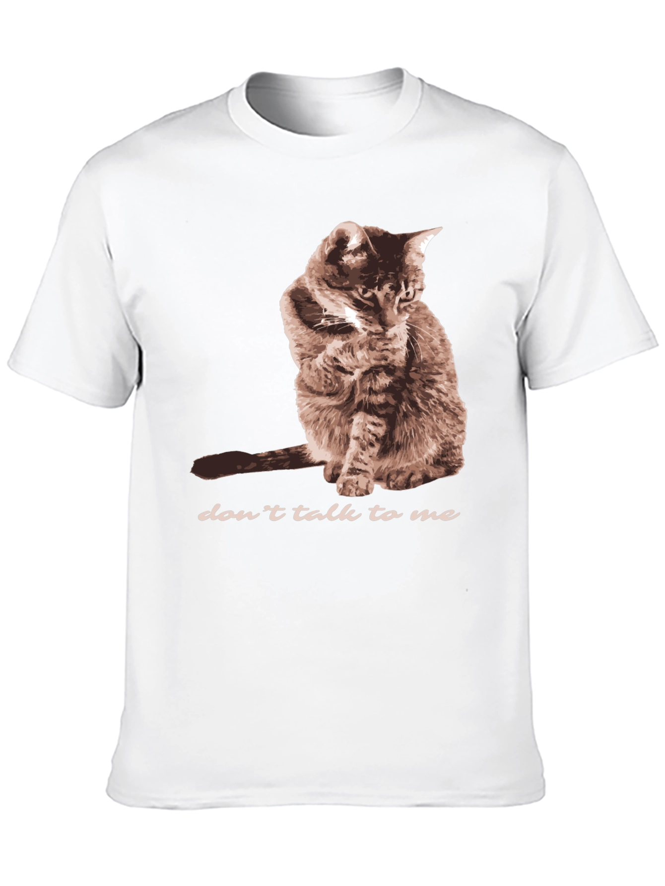 Dont Talk To Me Cat Graphic T-Shirt