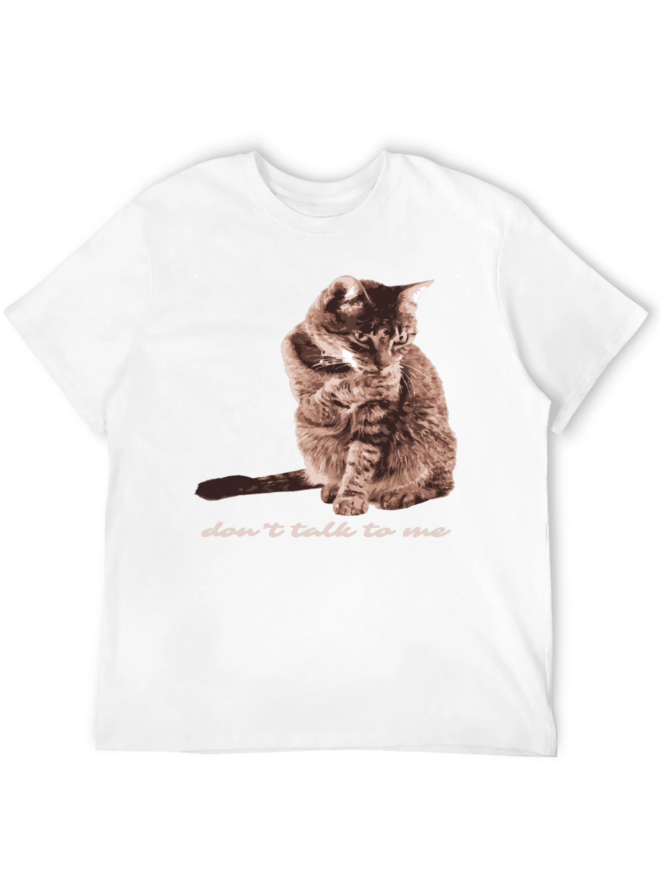 Dont Talk To Me Cat Graphic T-Shirt