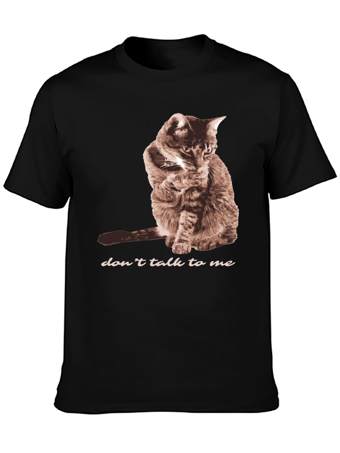 Dont Talk To Me Cat Graphic T-Shirt